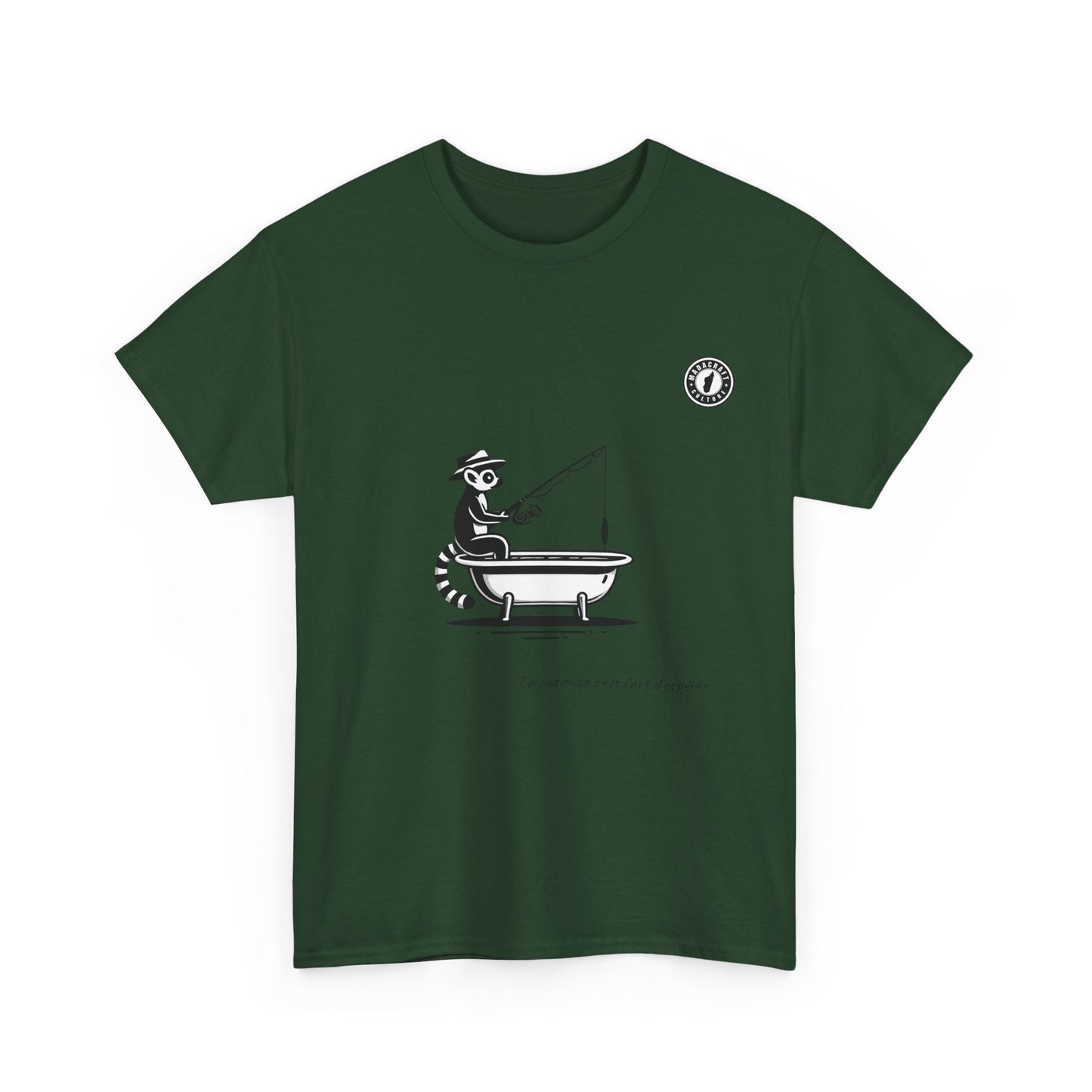 T-Shirt Lémurien Pêcheur – L’Art de la Patience 🎣- Homme