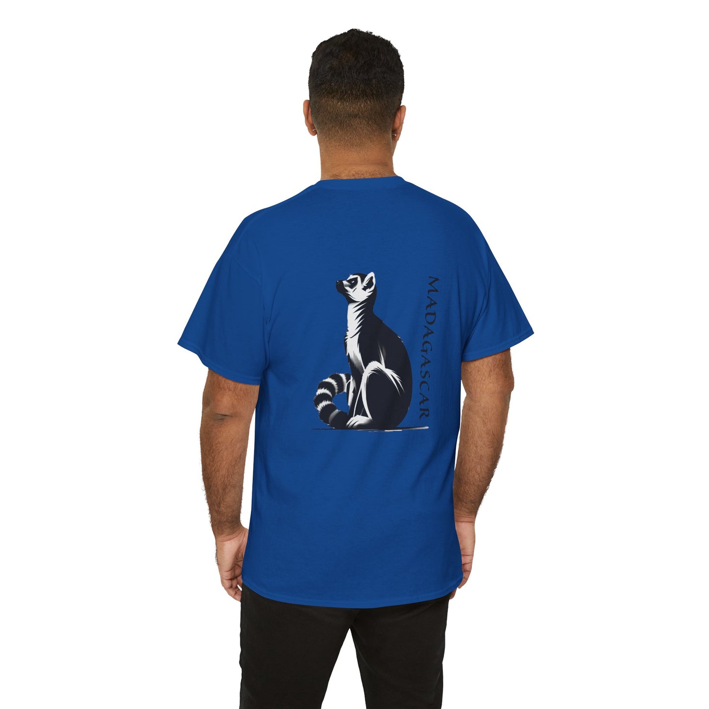 👕 T-Shirt Maki de Madagascar - Un Style Authentique et Sauvage !- Dos