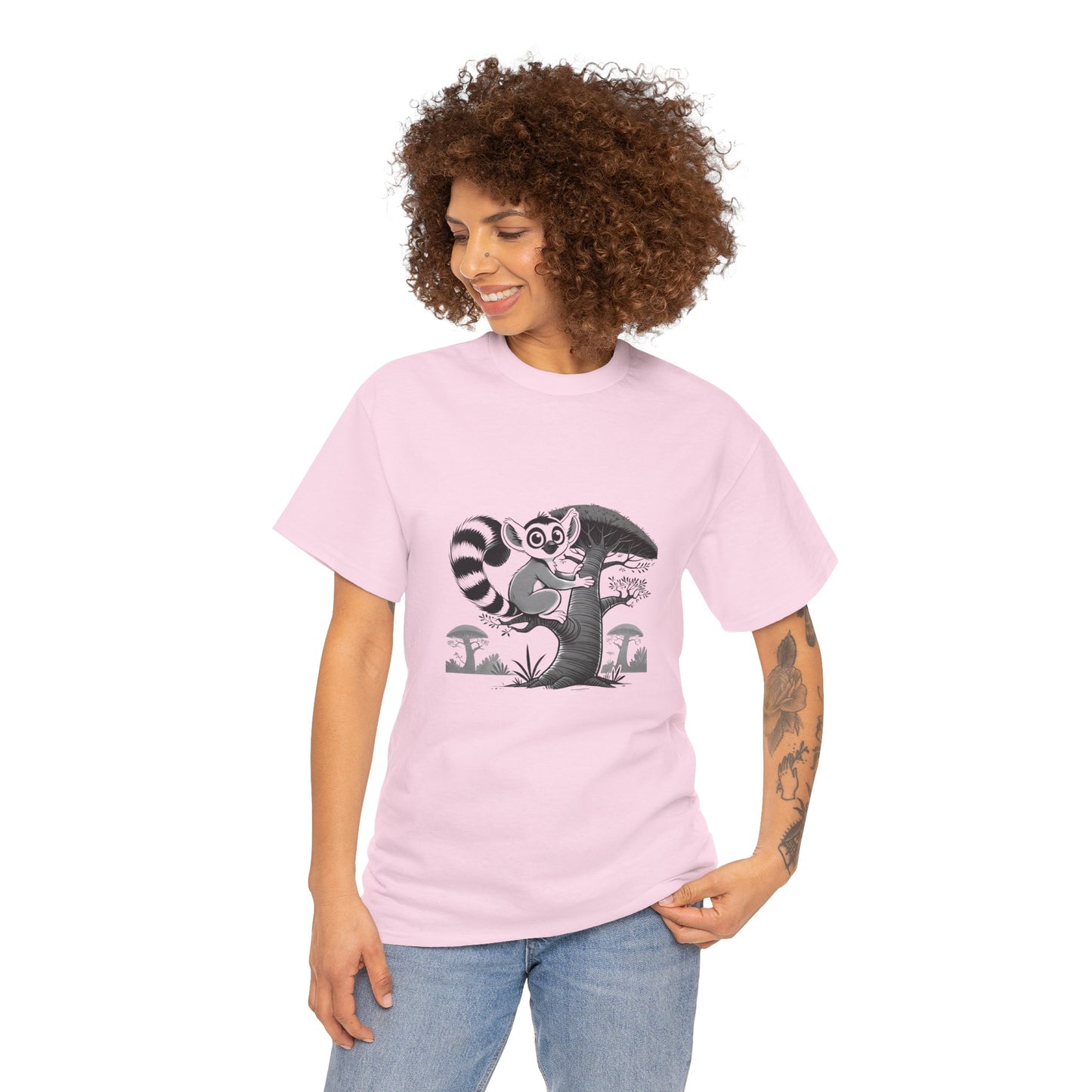 T-Shirt Femme - Maki Suspendu dans un Baobab