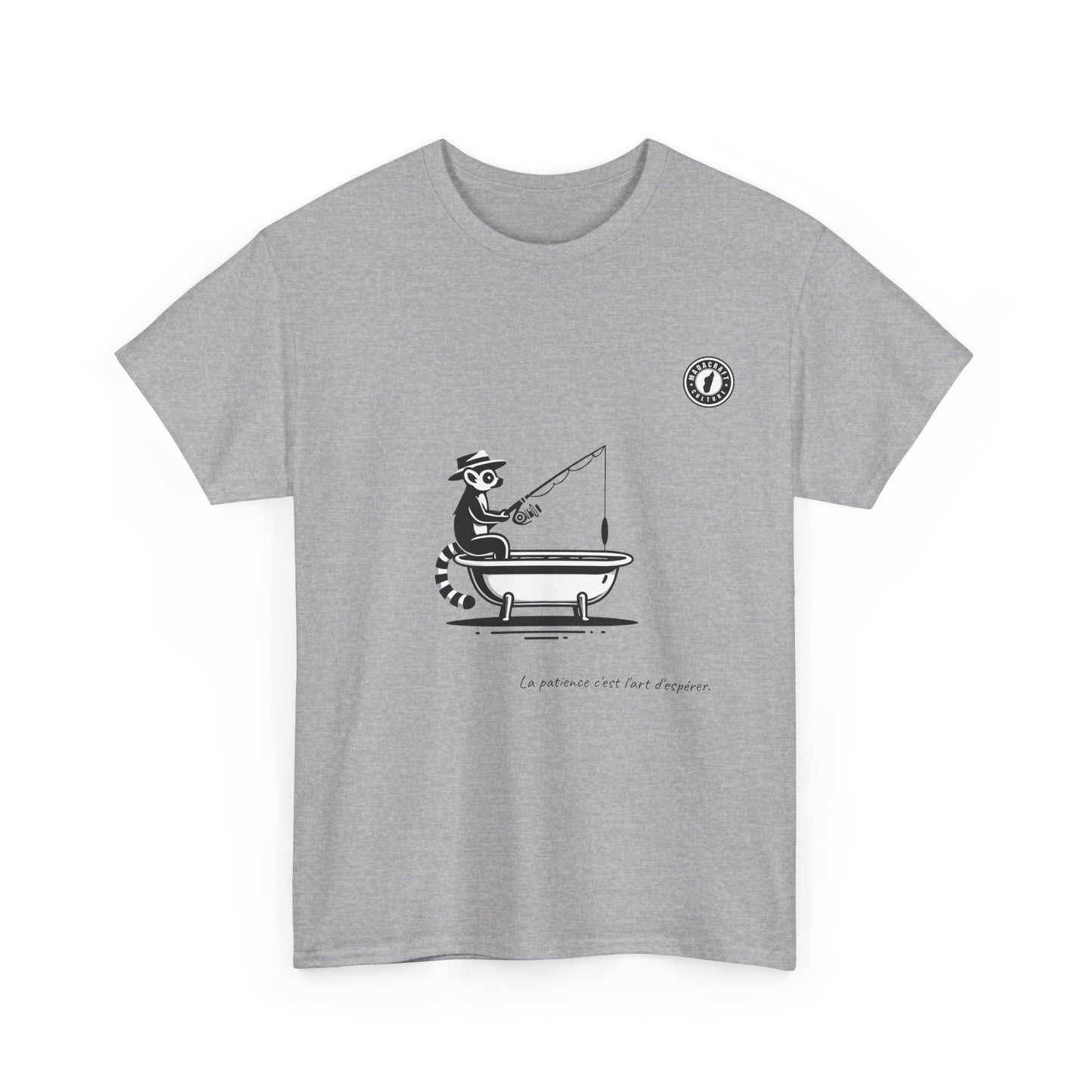 T-Shirt Lémurien Pêcheur – L’Art de la Patience 🎣- Homme