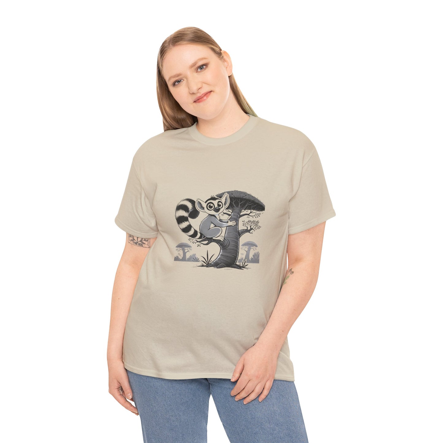T-Shirt Femme - Maki Suspendu dans un Baobab