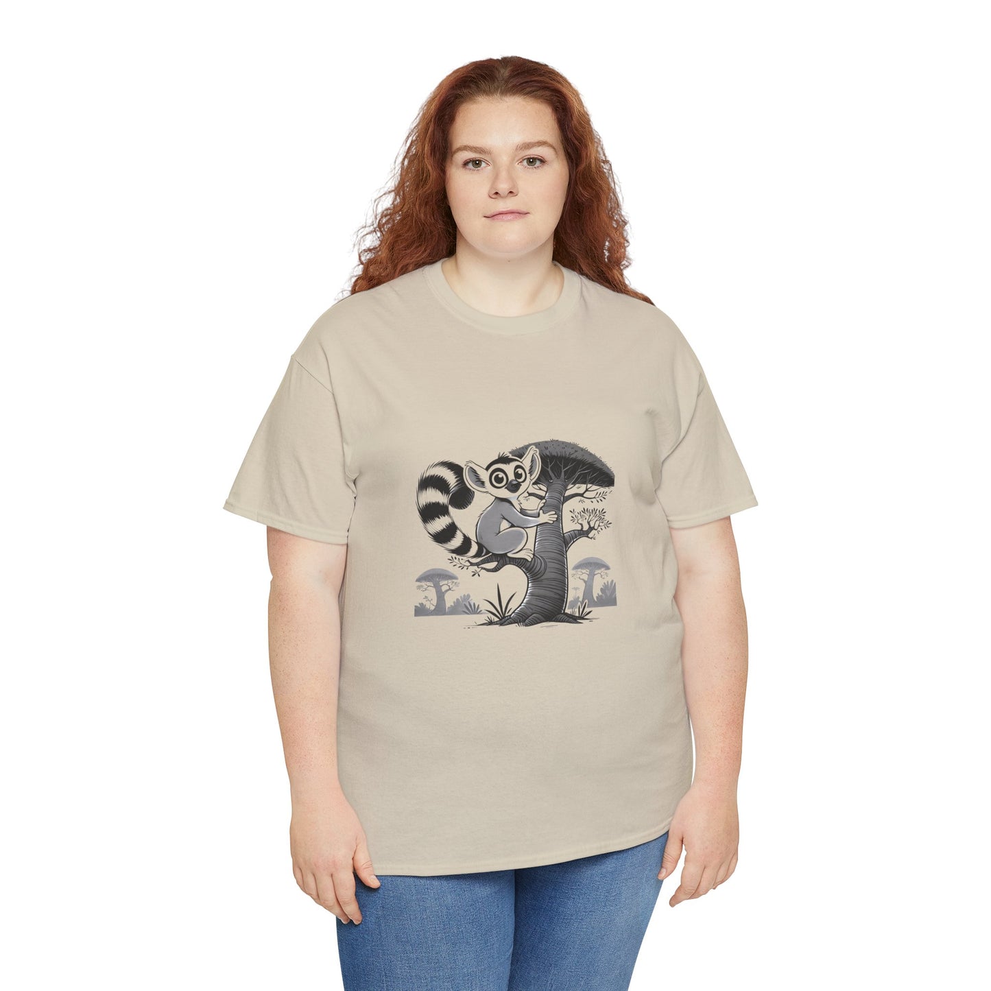 T-Shirt Femme - Maki Suspendu dans un Baobab