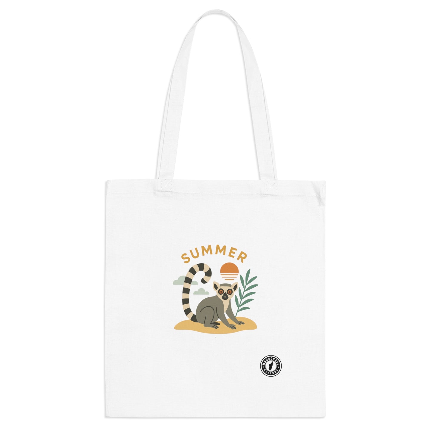 Totebag Lémurien Summer - Style Tropical Gasy | Madacraft Culture