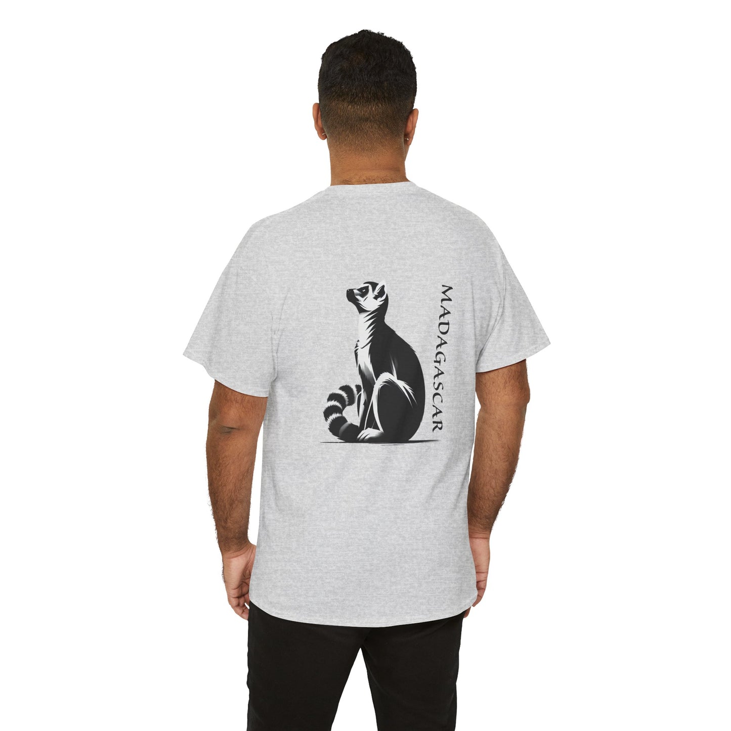 👕 T-Shirt Maki de Madagascar - Un Style Authentique et Sauvage !- Dos
