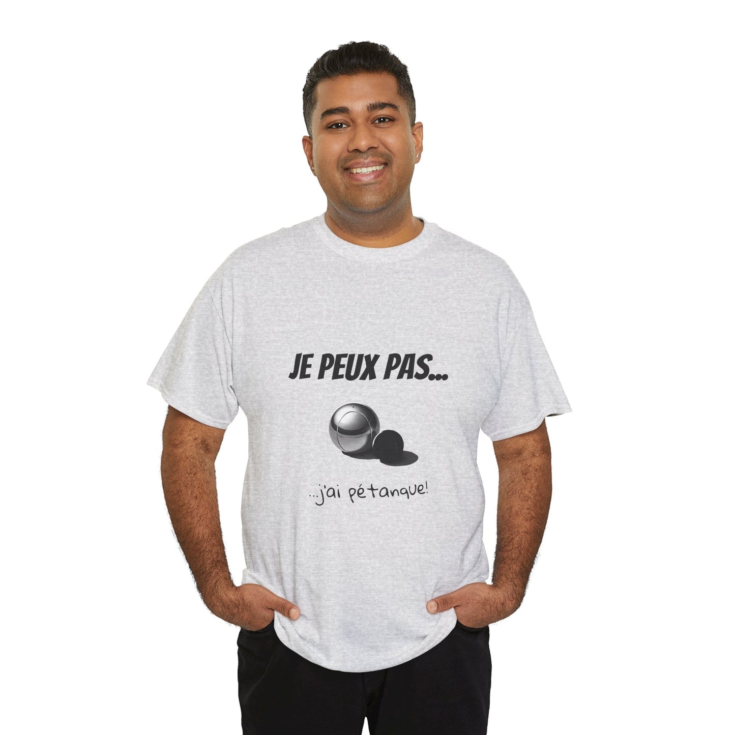 T-Shirt "Je peux pas, j’ai pétanque" – L’Humour au Service du Style !
