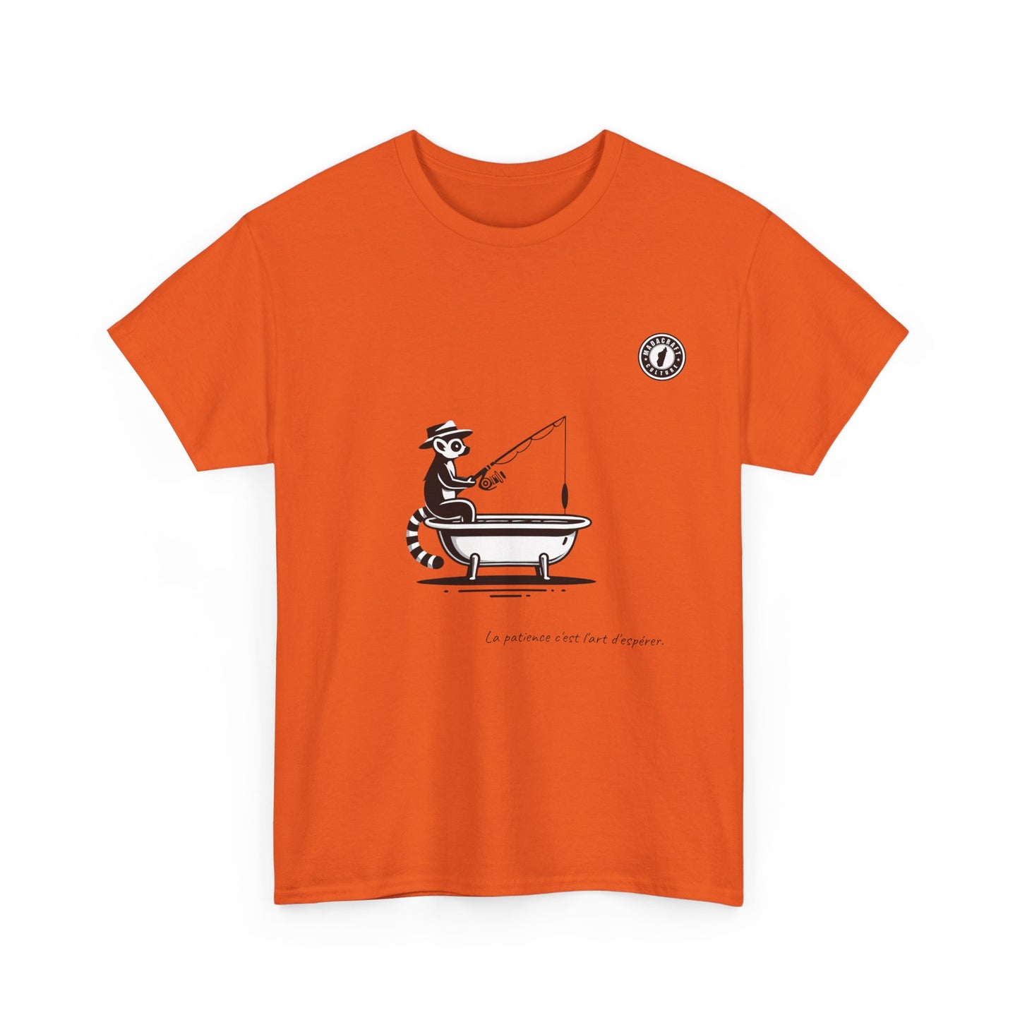 T-Shirt Lémurien Pêcheur – L’Art de la Patience 🎣- Homme