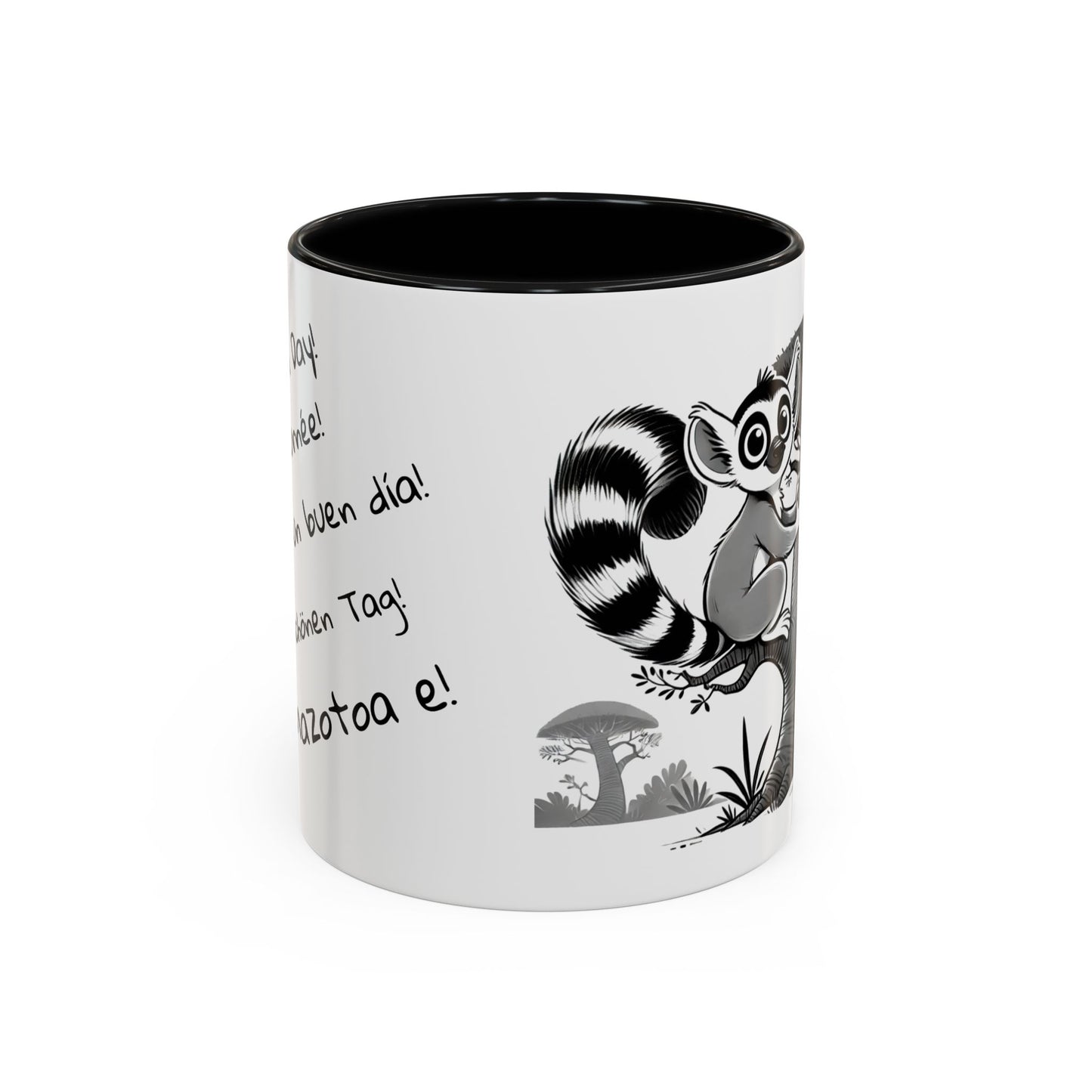 Mug "Maki & Baobab – Élégance en Noir et Blanc" ☕
