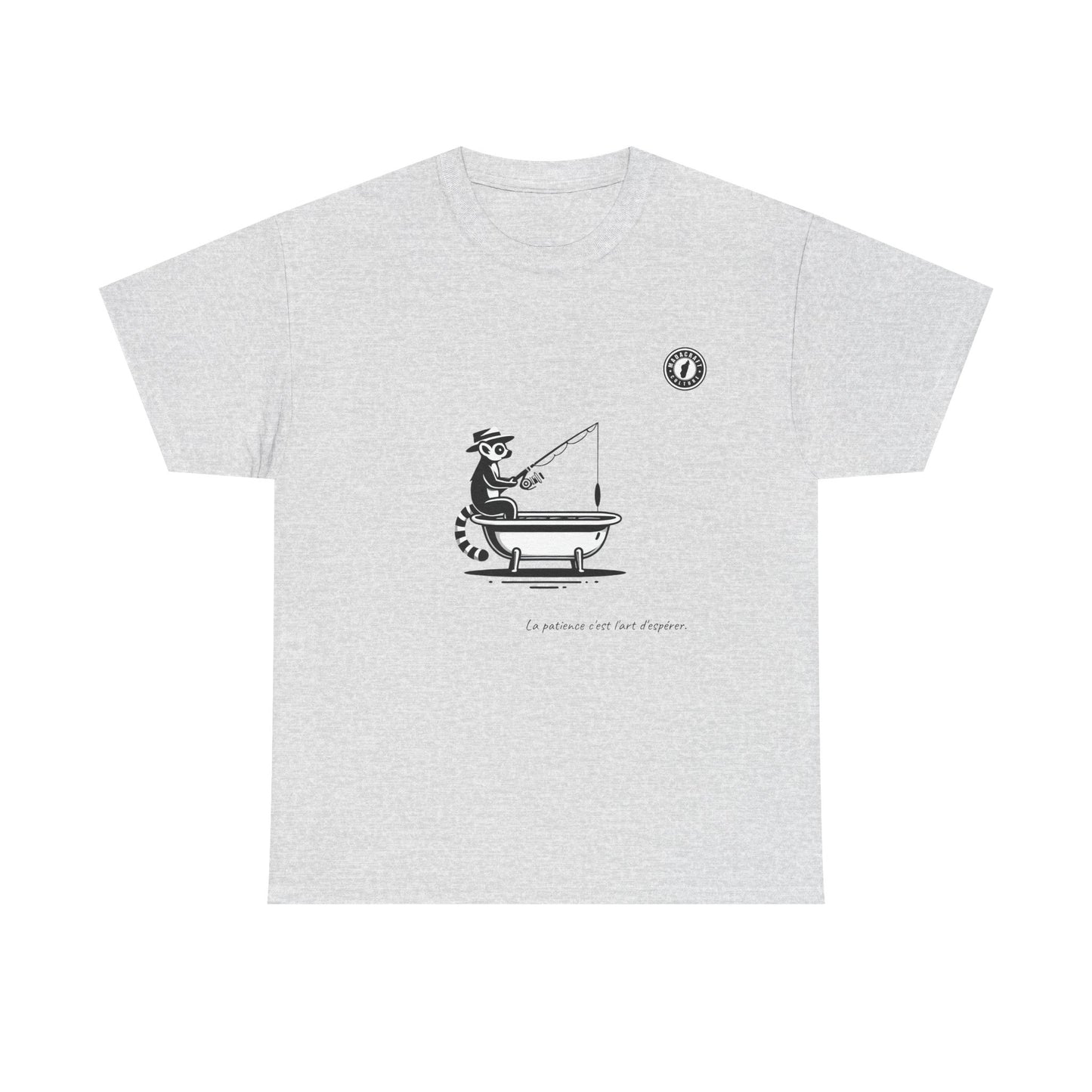 T-Shirt Lémurien Pêcheur – L’Art de la Patience 🎣- Homme