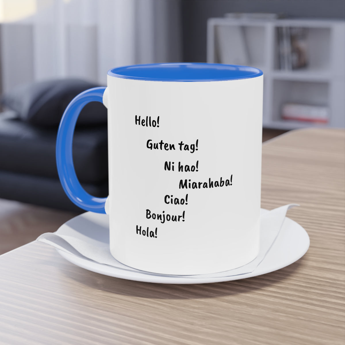 Mug "Maki de Madagascar - Bonjour Monde !" ☕🌍