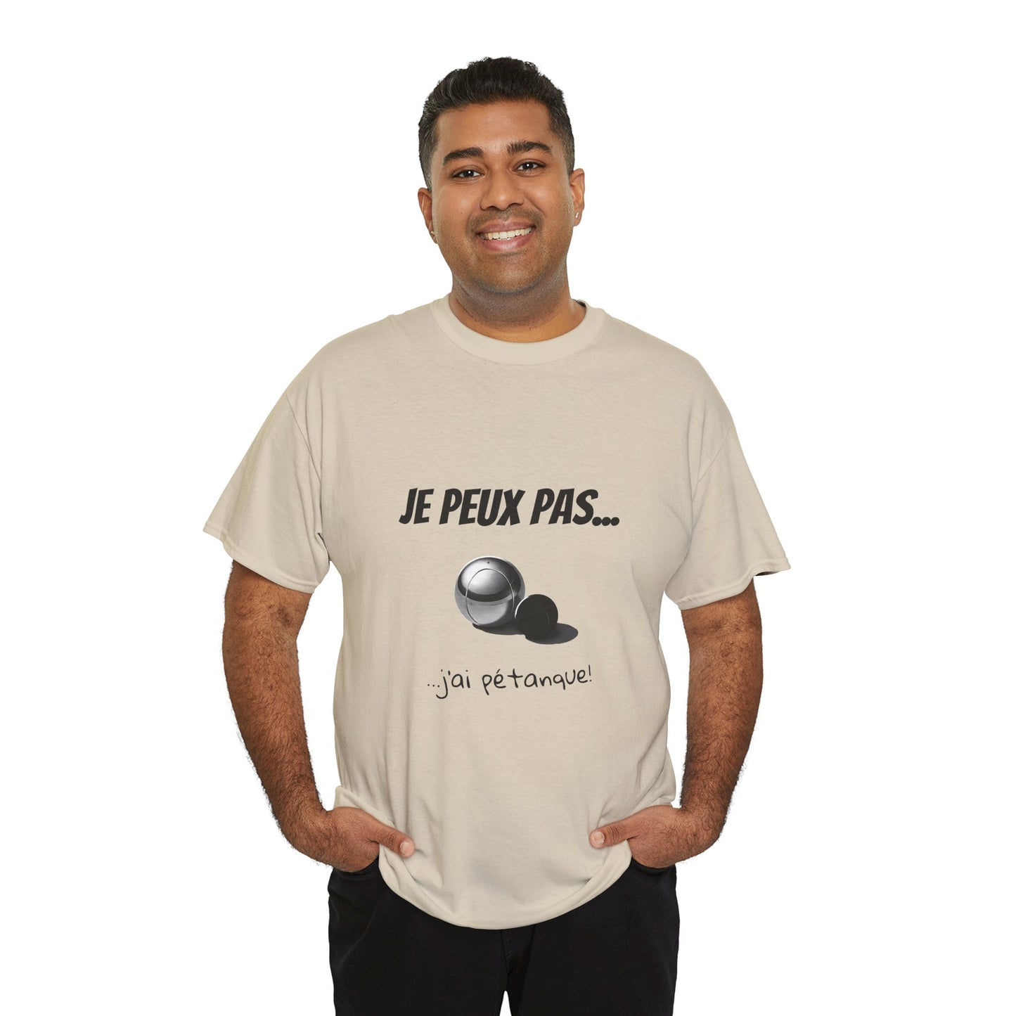 T-Shirt "Je peux pas, j’ai pétanque" – L’Humour au Service du Style !