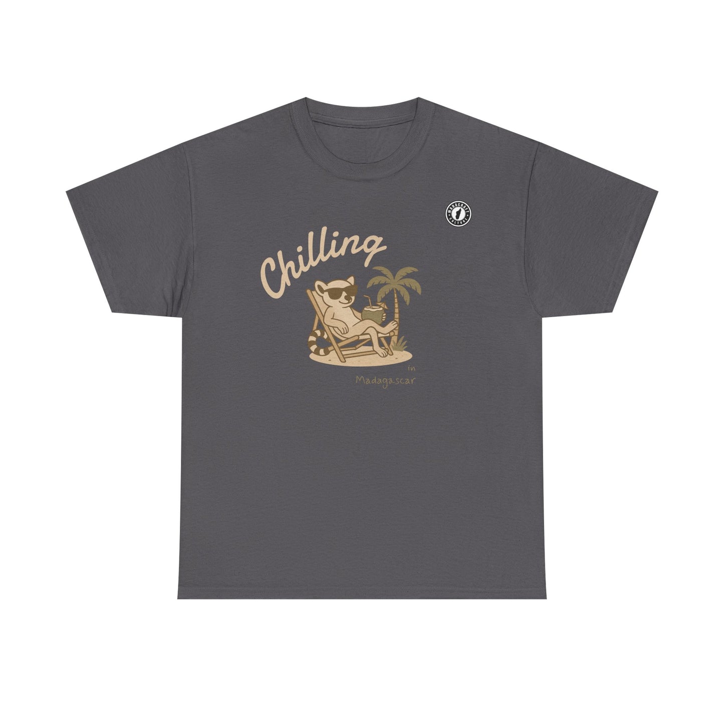 T-Shirt Chilling Madagascar – Lémurien Détente | Madacraft Culture