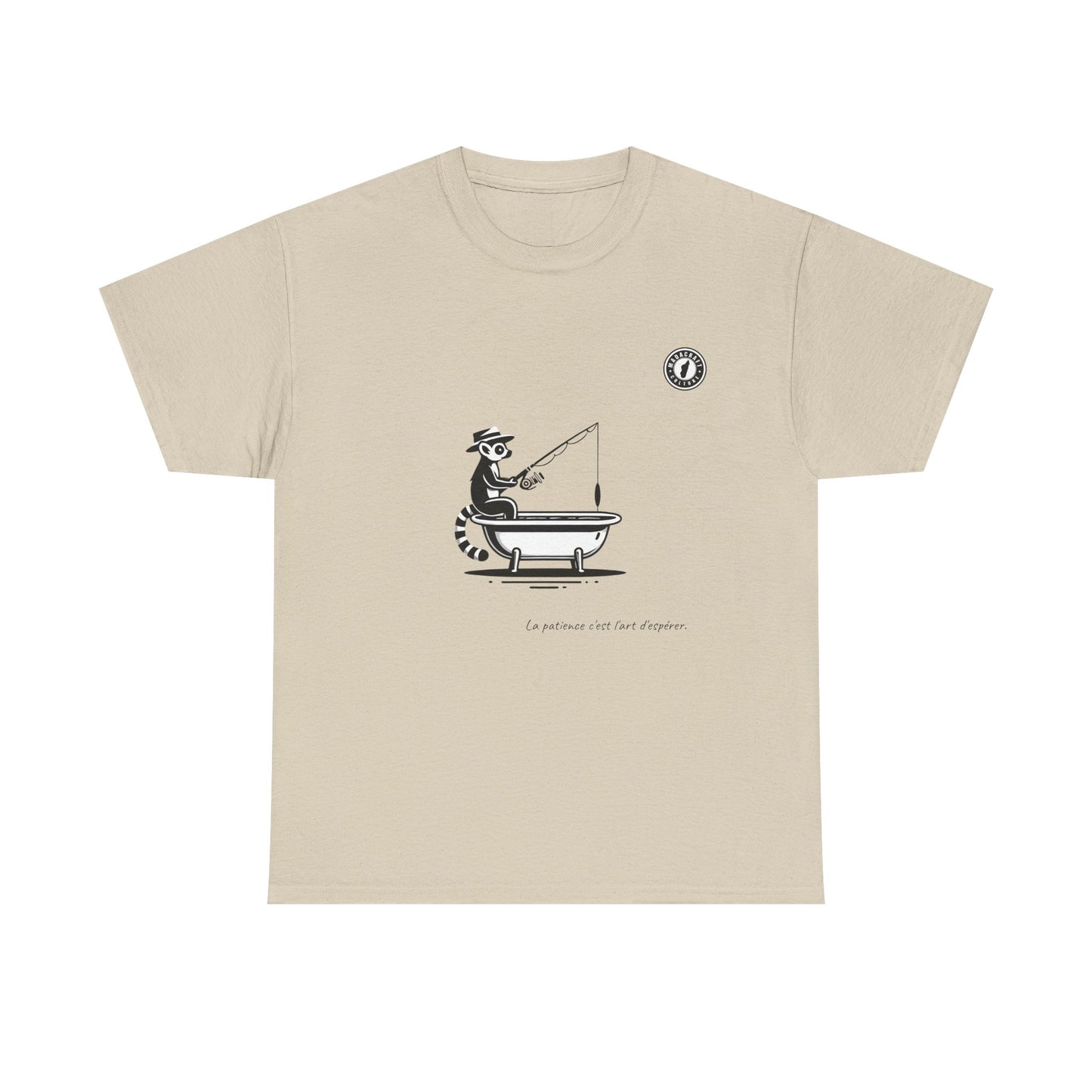 T-Shirt Lémurien Pêcheur – L’Art de la Patience 🎣- Homme