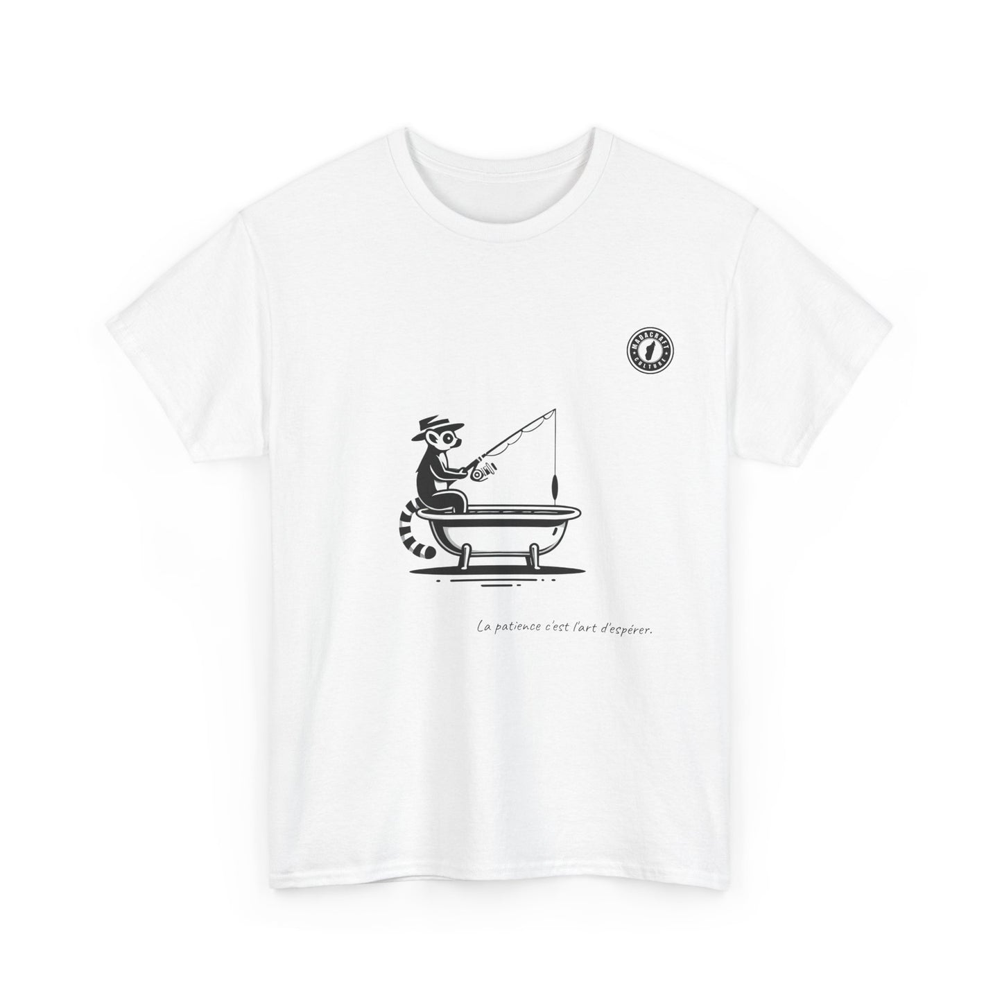 T-Shirt Lémurien Pêcheur – L’Art de la Patience 🎣- Homme