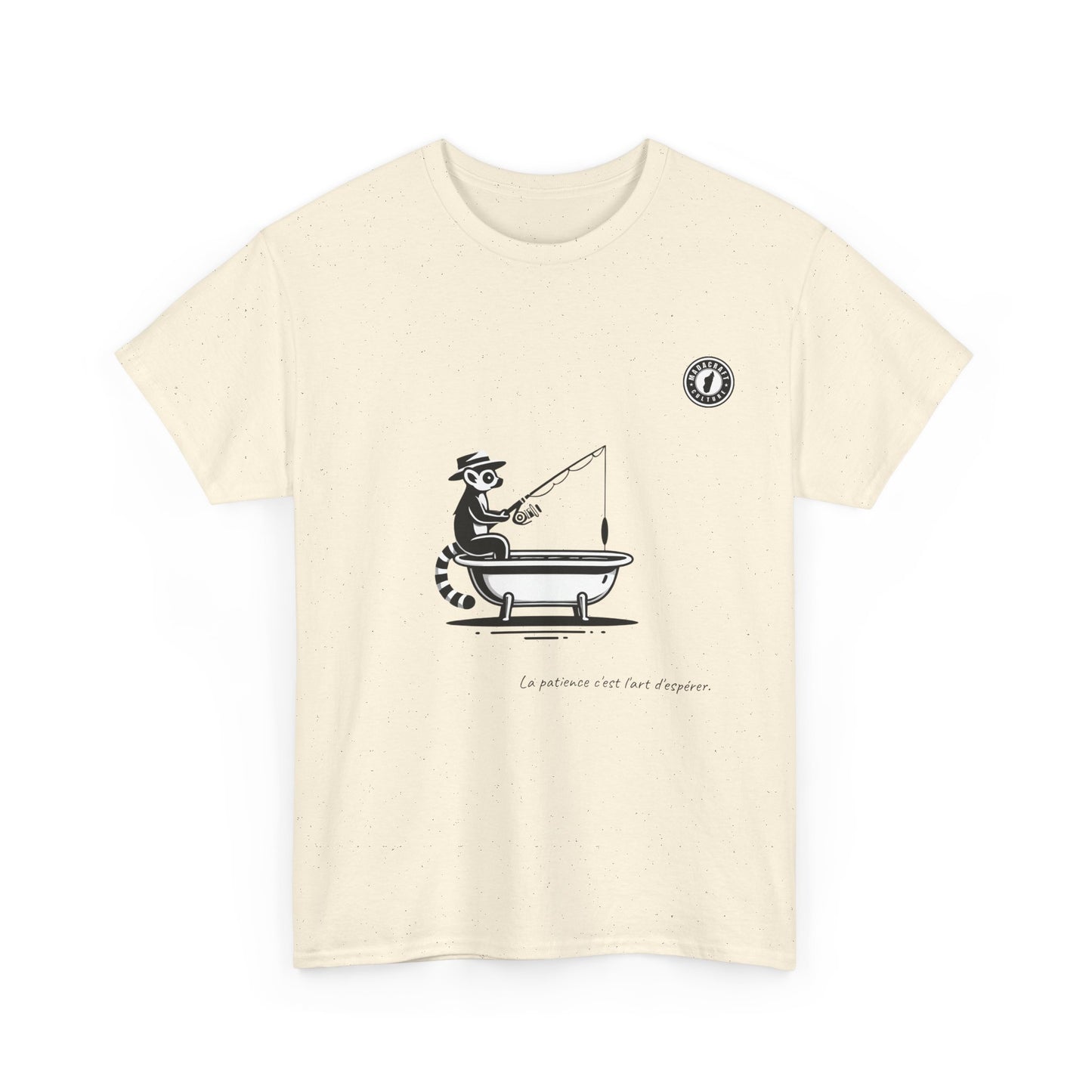 T-Shirt Lémurien Pêcheur – L’Art de la Patience 🎣- Homme