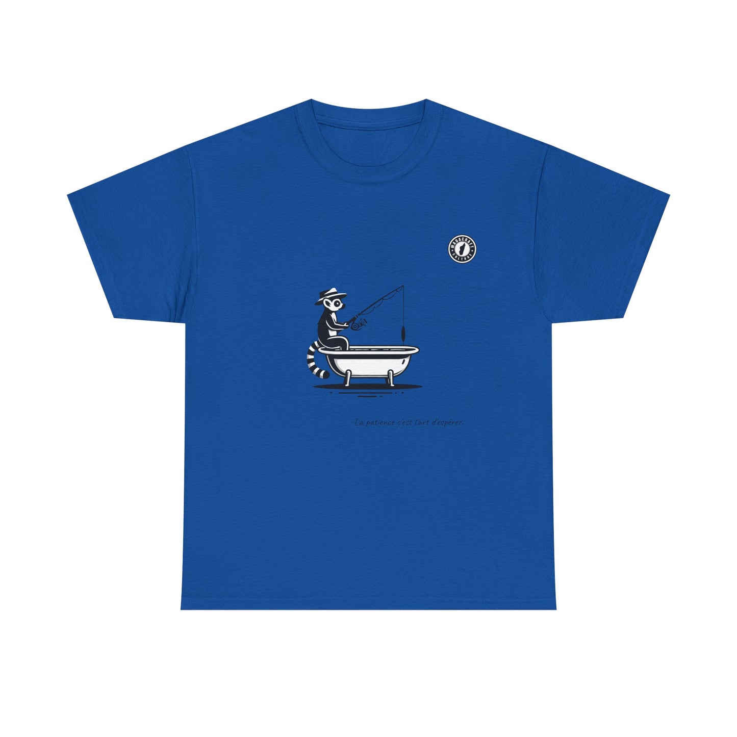 T-Shirt Lémurien Pêcheur – L’Art de la Patience 🎣- Homme