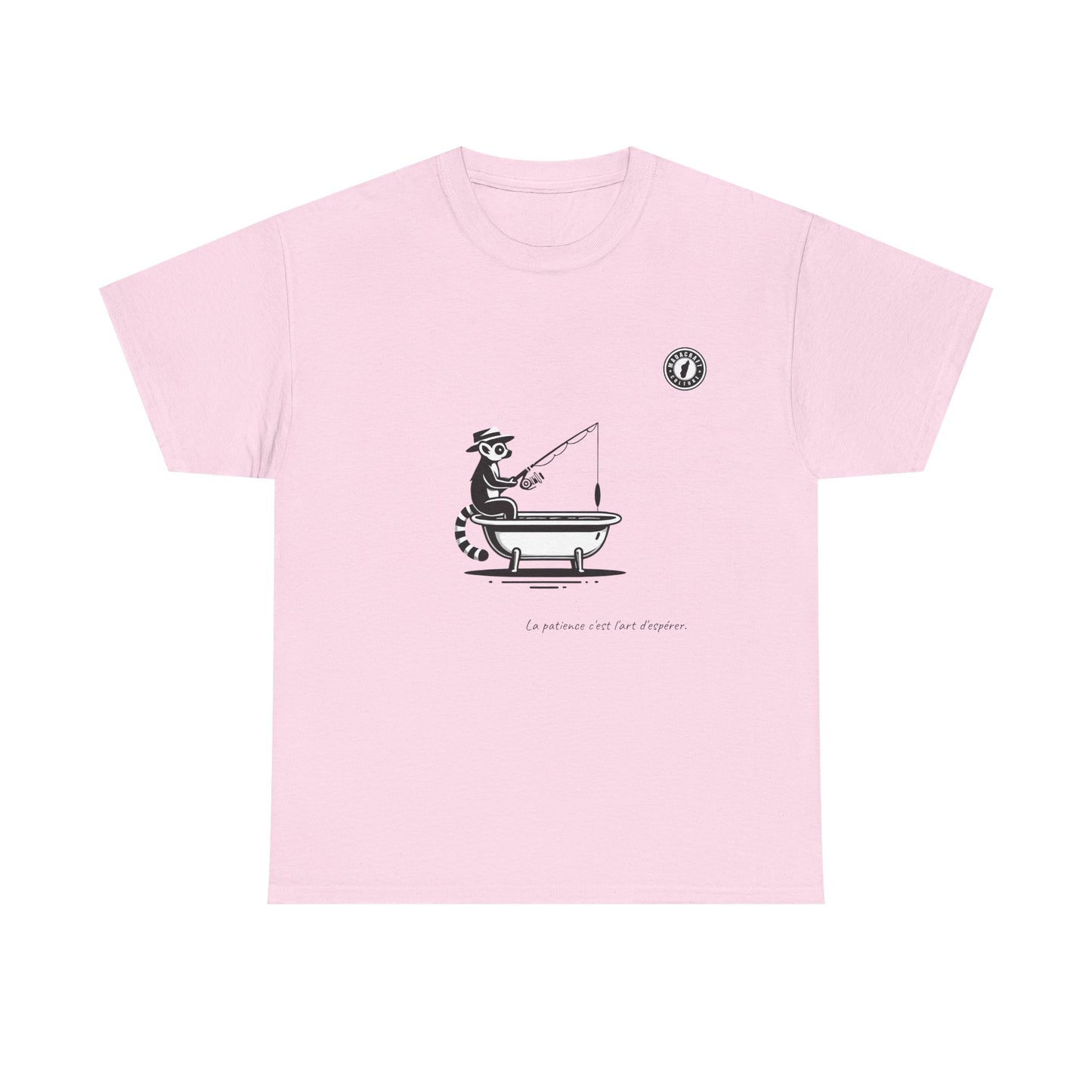T-Shirt Lémurien Pêcheur – L’Art de la Patience 🎣- Homme