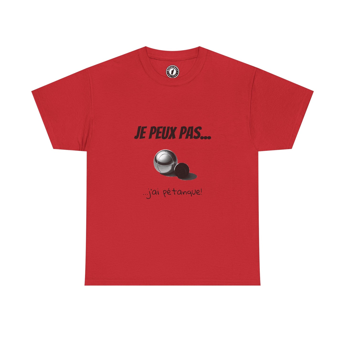 T-Shirt "Je peux pas, j’ai pétanque" – L’Humour au Service du Style !