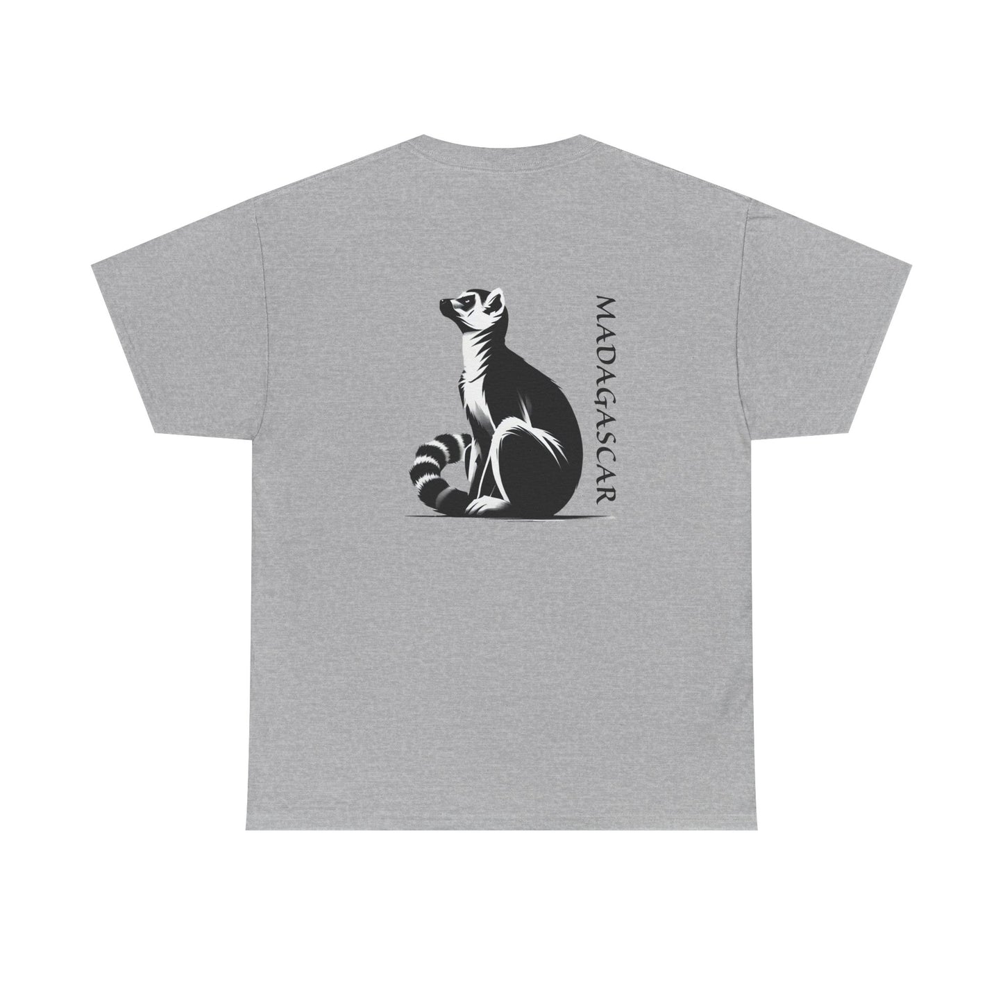 👕 T-Shirt Maki de Madagascar - Un Style Authentique et Sauvage !- Dos
