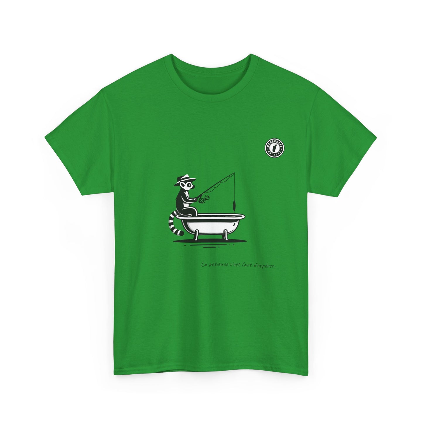 T-Shirt Lémurien Pêcheur – L’Art de la Patience 🎣- Homme
