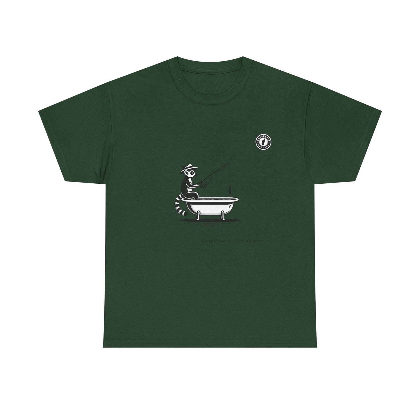 T-Shirt Lémurien Pêcheur – L’Art de la Patience 🎣- Homme