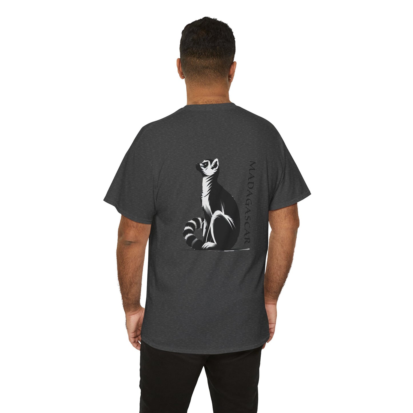 👕 T-Shirt Maki de Madagascar - Un Style Authentique et Sauvage !- Dos