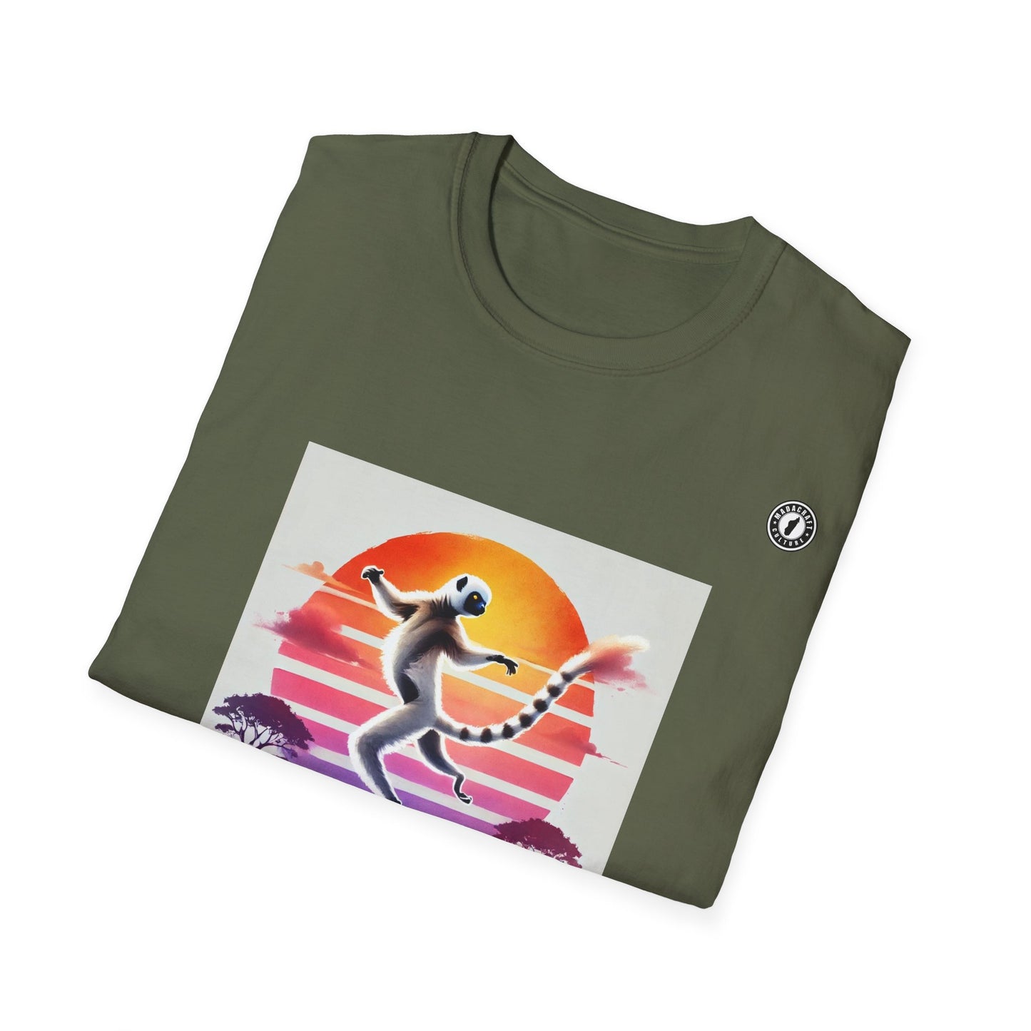 T-Shirt Maki Sifaka Sunset – L’Esprit Libre de Madagascar