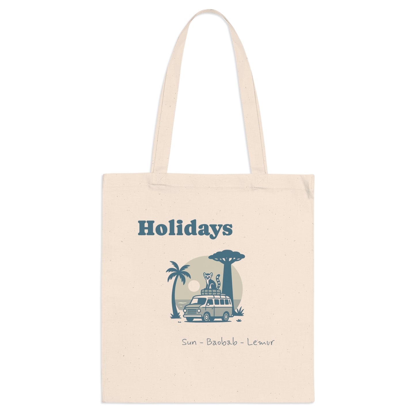 Tote Bag "Holidays – Sun • Baobab • Lemur"