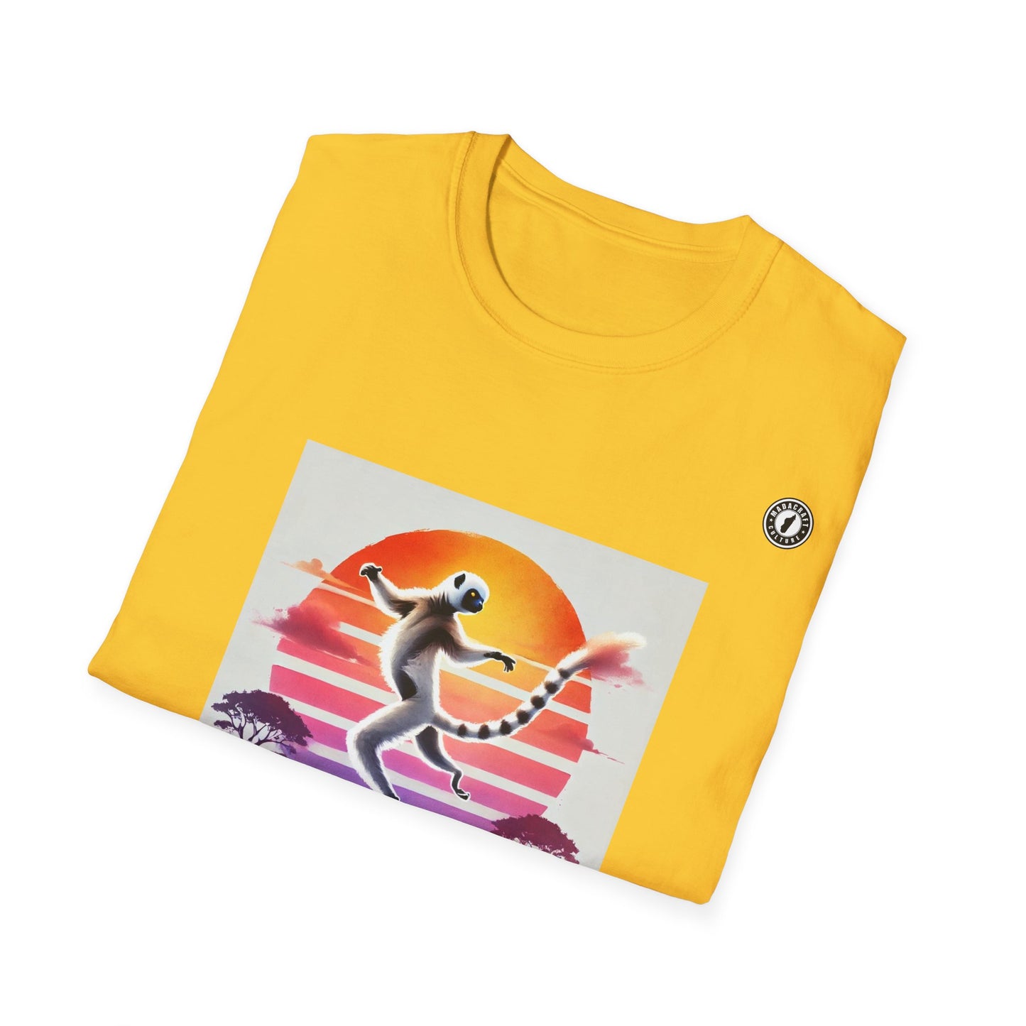 T-Shirt Maki Sifaka Sunset – L’Esprit Libre de Madagascar