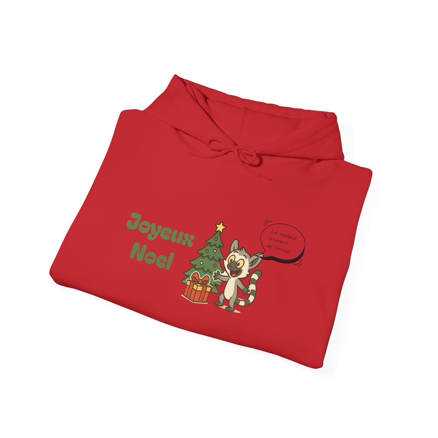 Sweat de Noël — Joyeux Noël 2025 avec Lémurien et Sapin de Noël