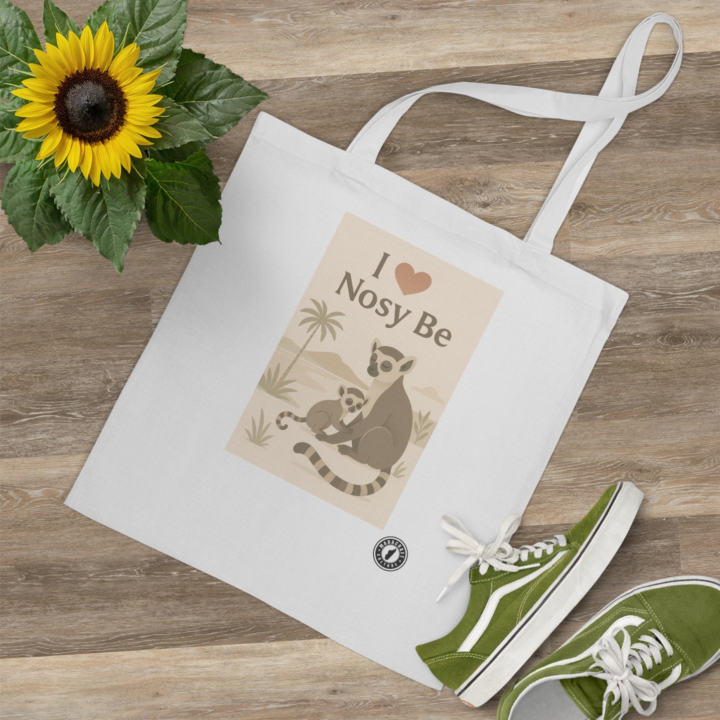 Totebag I Love Nosy Be – Lémurien | Madacraft Culture