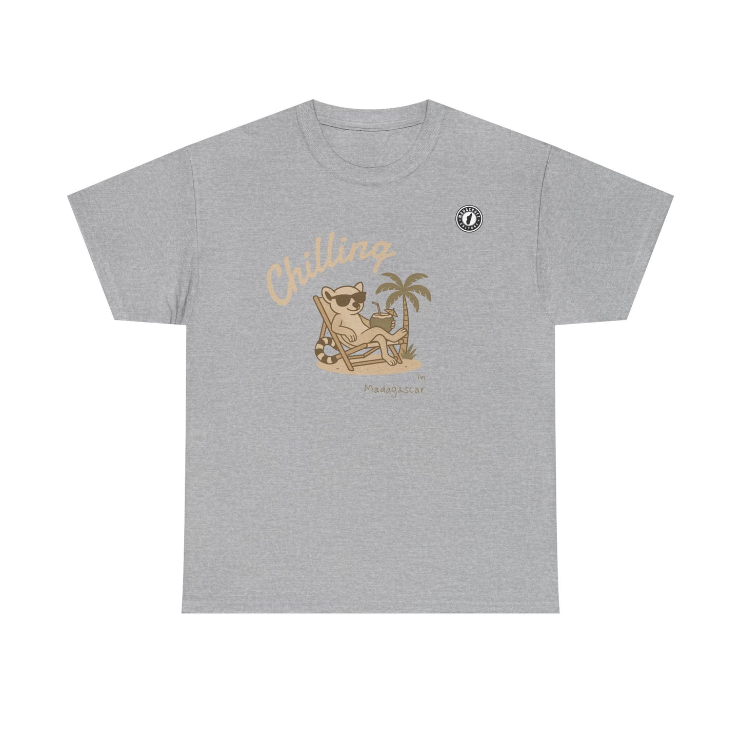 T-Shirt Chilling Madagascar – Lémurien Détente | Madacraft Culture