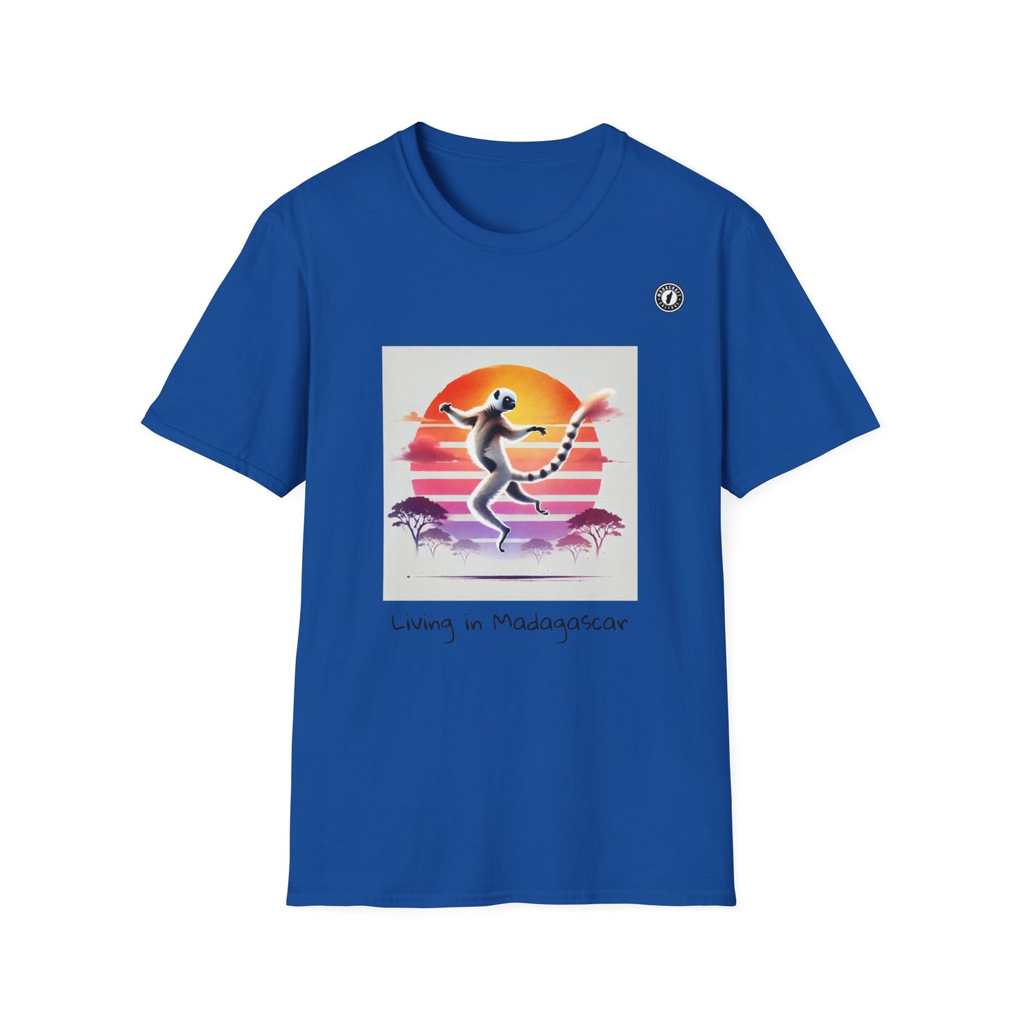 T-Shirt Maki Sifaka Sunset – L’Esprit Libre de Madagascar