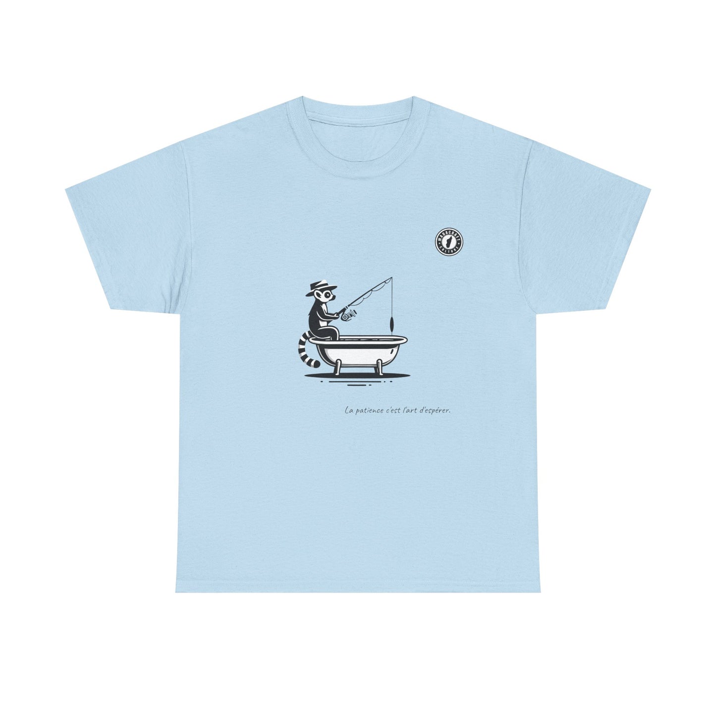 T-Shirt Lémurien Pêcheur – L’Art de la Patience 🎣- Homme