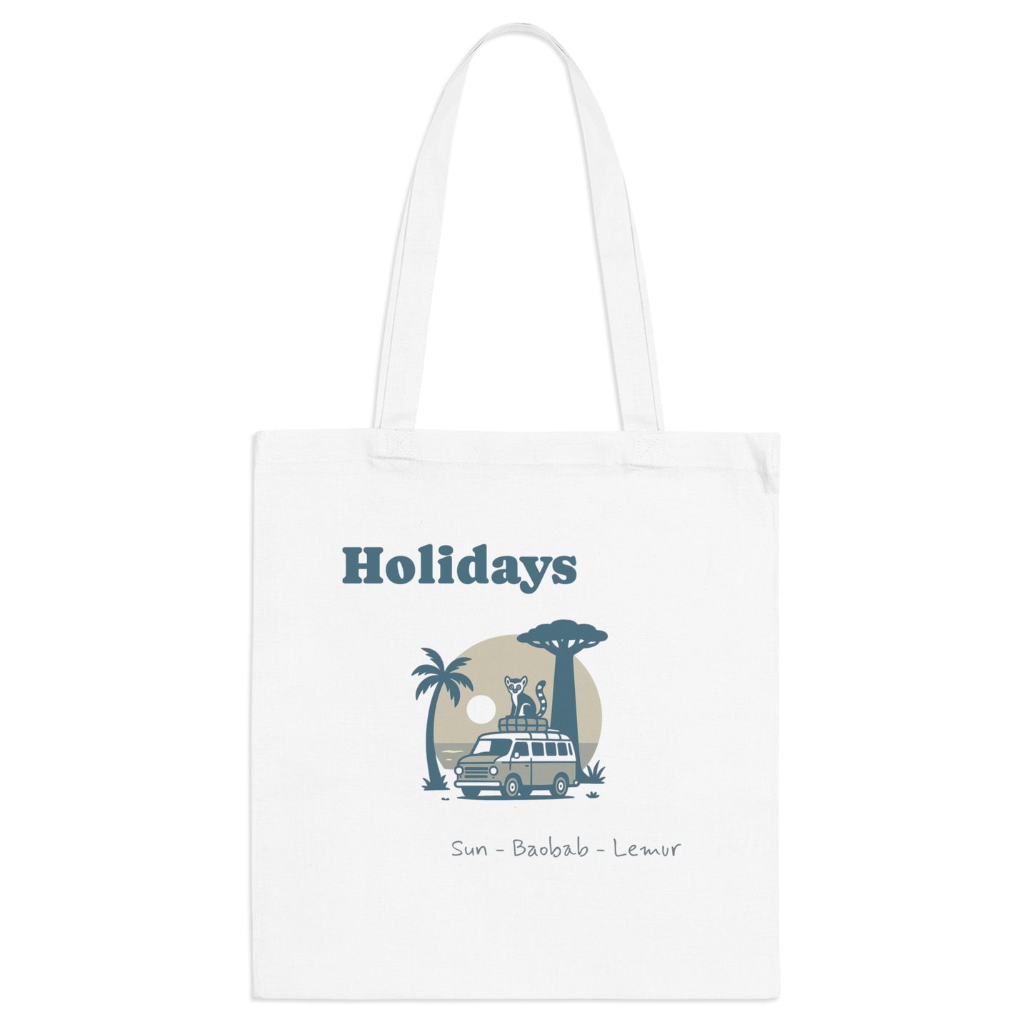 Tote Bag "Holidays – Sun • Baobab • Lemur"