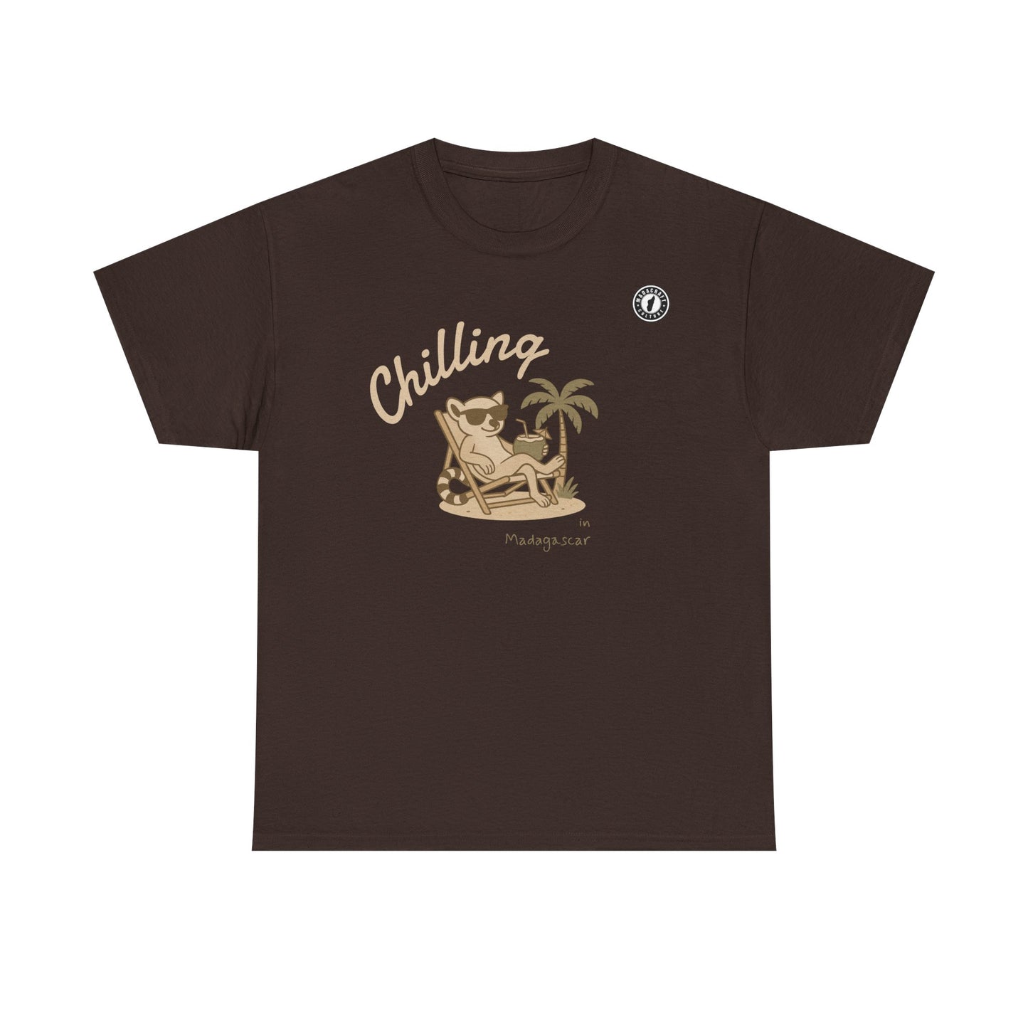 T-Shirt Chilling Madagascar – Lémurien Détente | Madacraft Culture