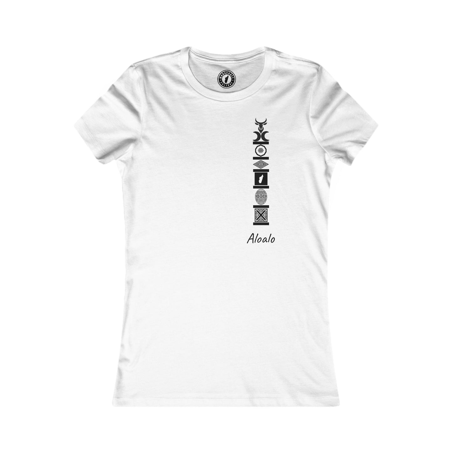 T-Shirt Femme Aloalo Malgache - Élégance et Héritage