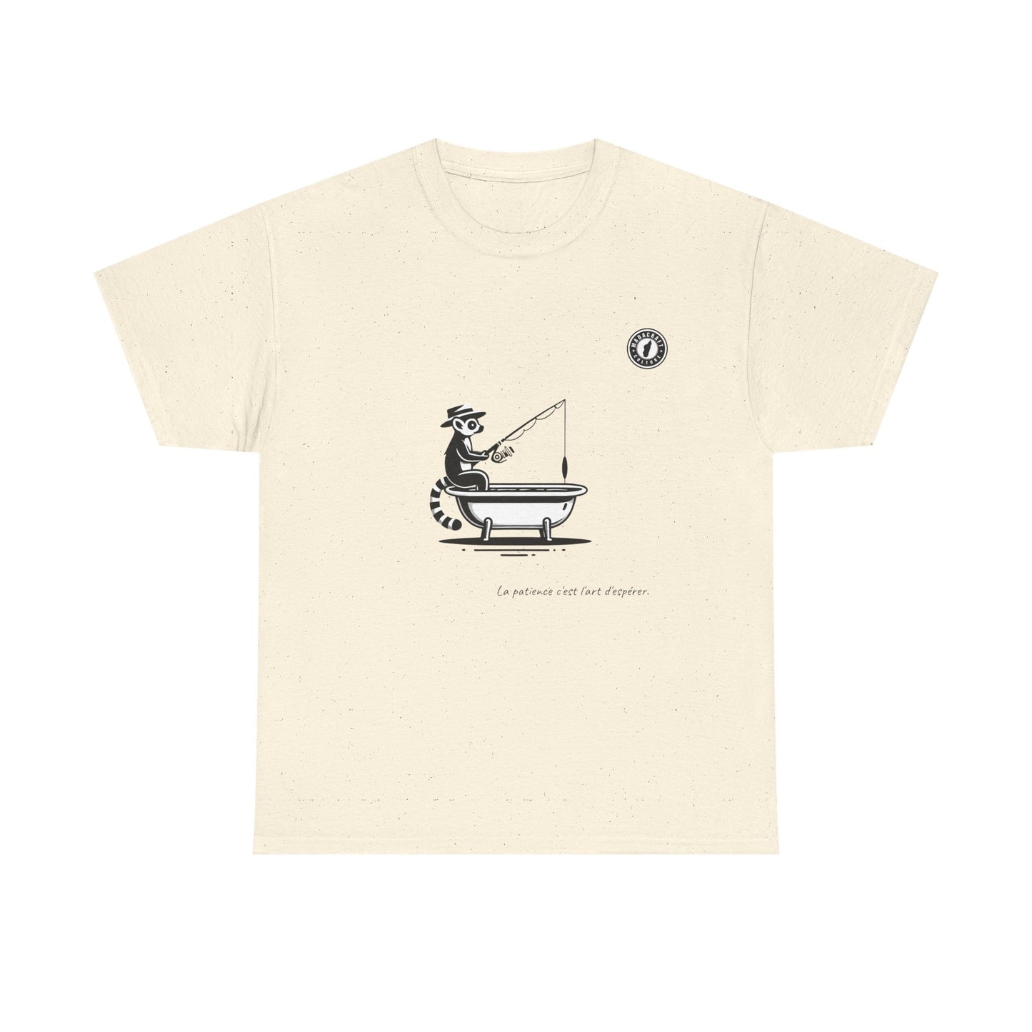 T-Shirt Lémurien Pêcheur – L’Art de la Patience 🎣- Homme