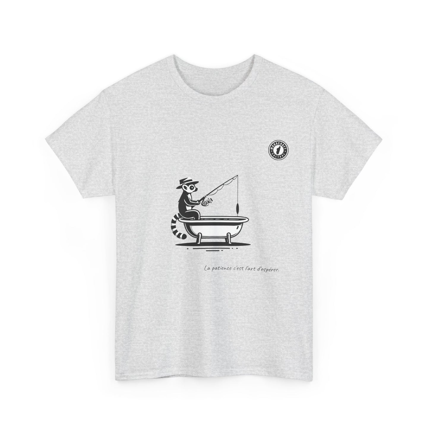 T-Shirt Lémurien Pêcheur – L’Art de la Patience 🎣- Homme