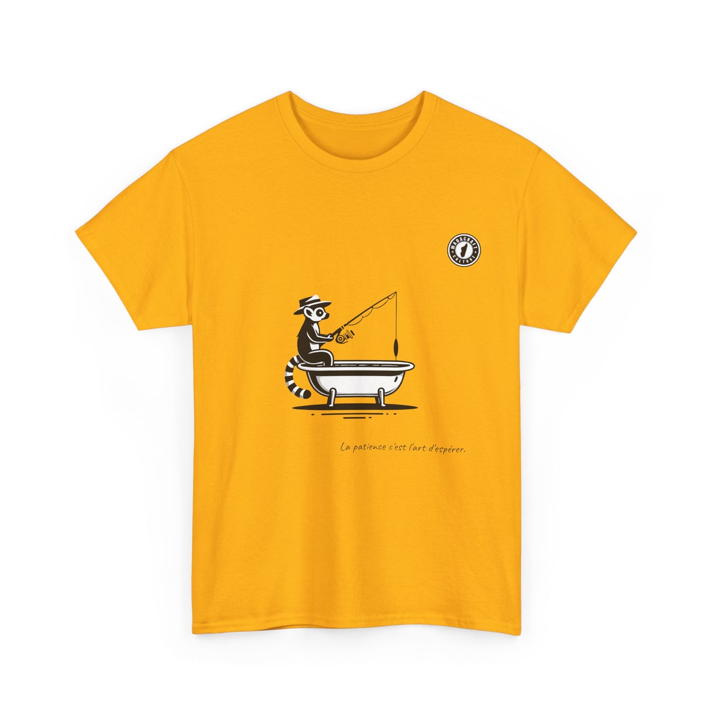 T-Shirt Lémurien Pêcheur – L’Art de la Patience 🎣- Homme