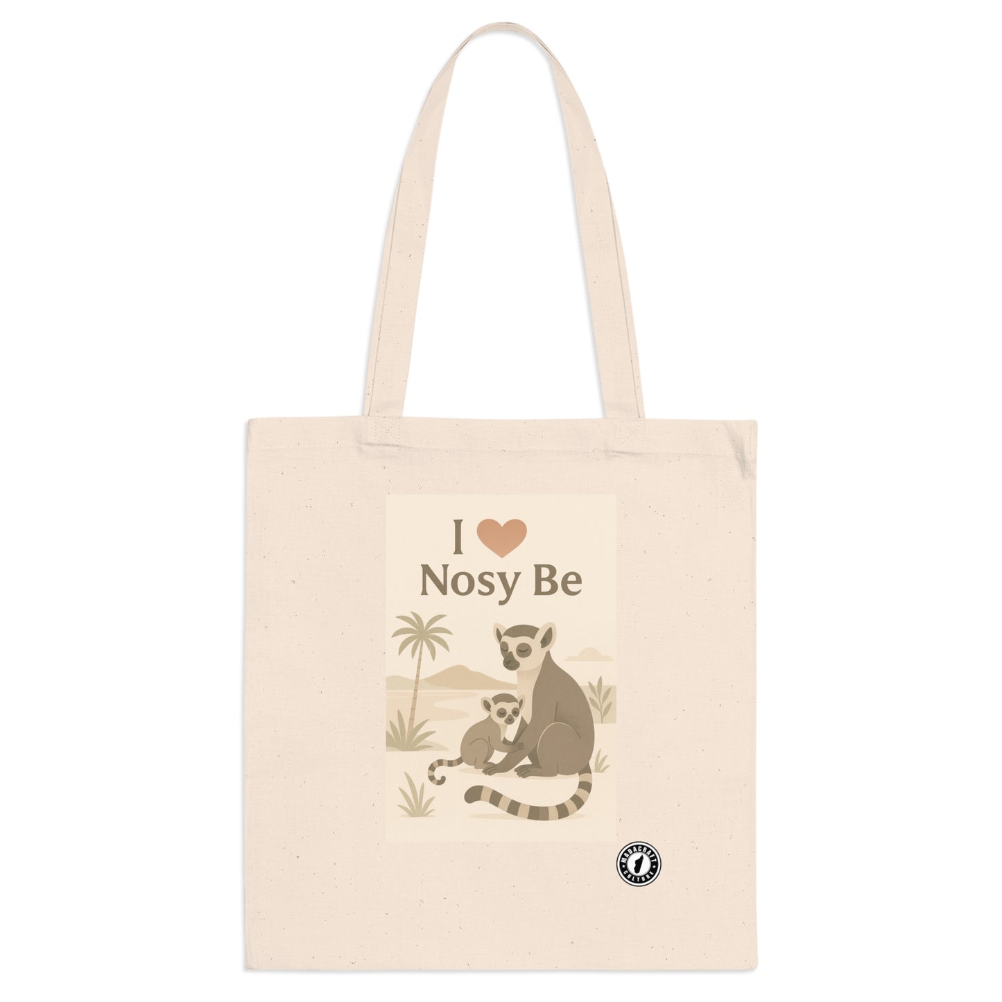 Totebag I Love Nosy Be – Lémurien | Madacraft Culture