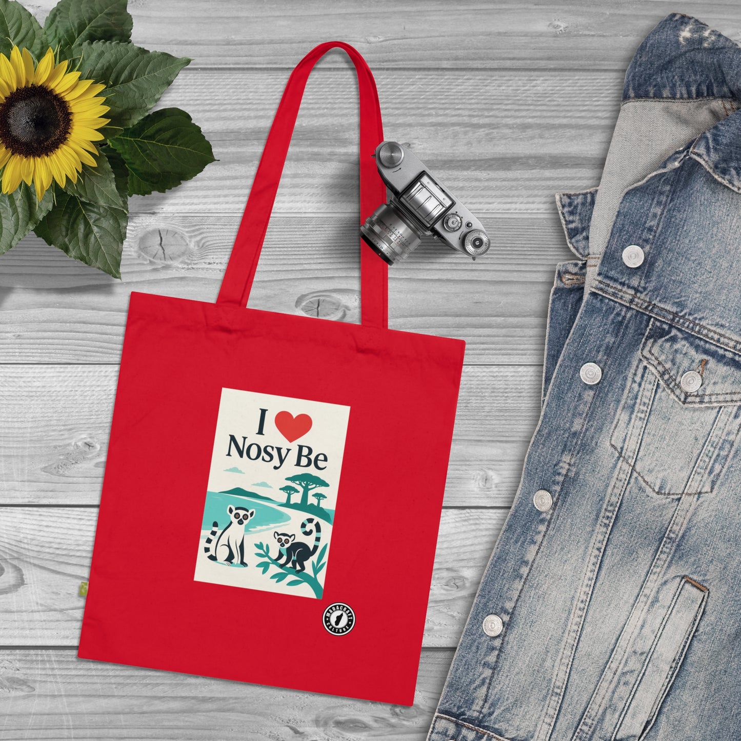 Tote bag I ❤️ Nosy Be – Lemurs & Malagasy Nature 🌿