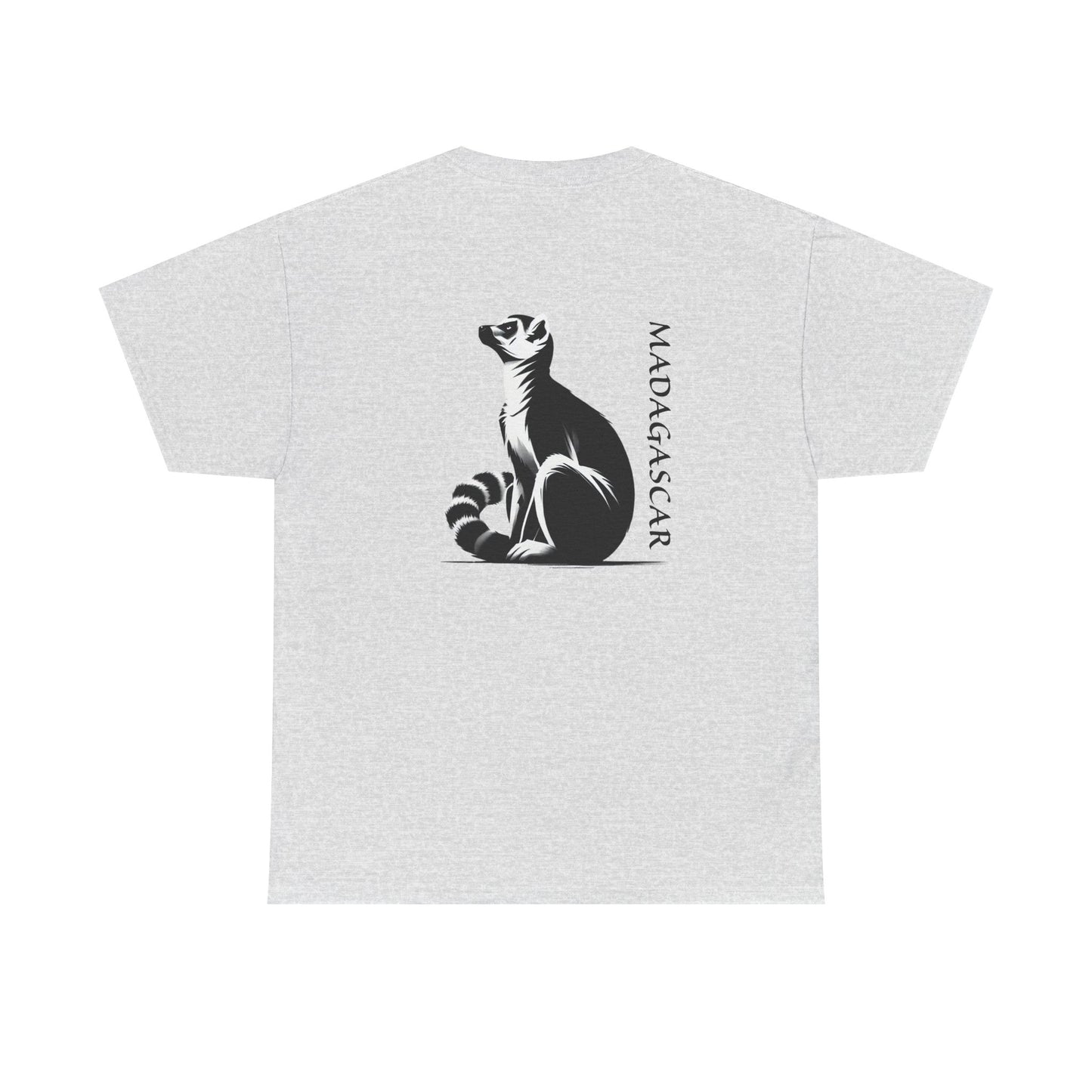 👕 T-Shirt Maki de Madagascar - Un Style Authentique et Sauvage !- Dos