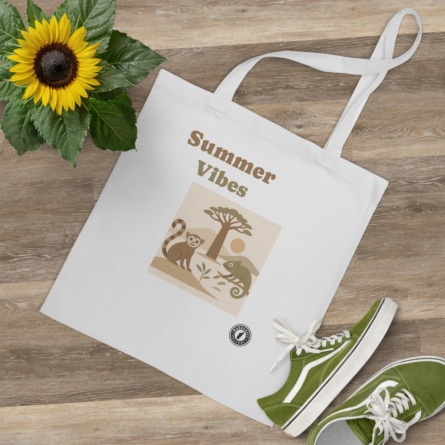 Totebag Summer Vibes – L’Été Gasy en Douceur Tropicale 🌞🌴