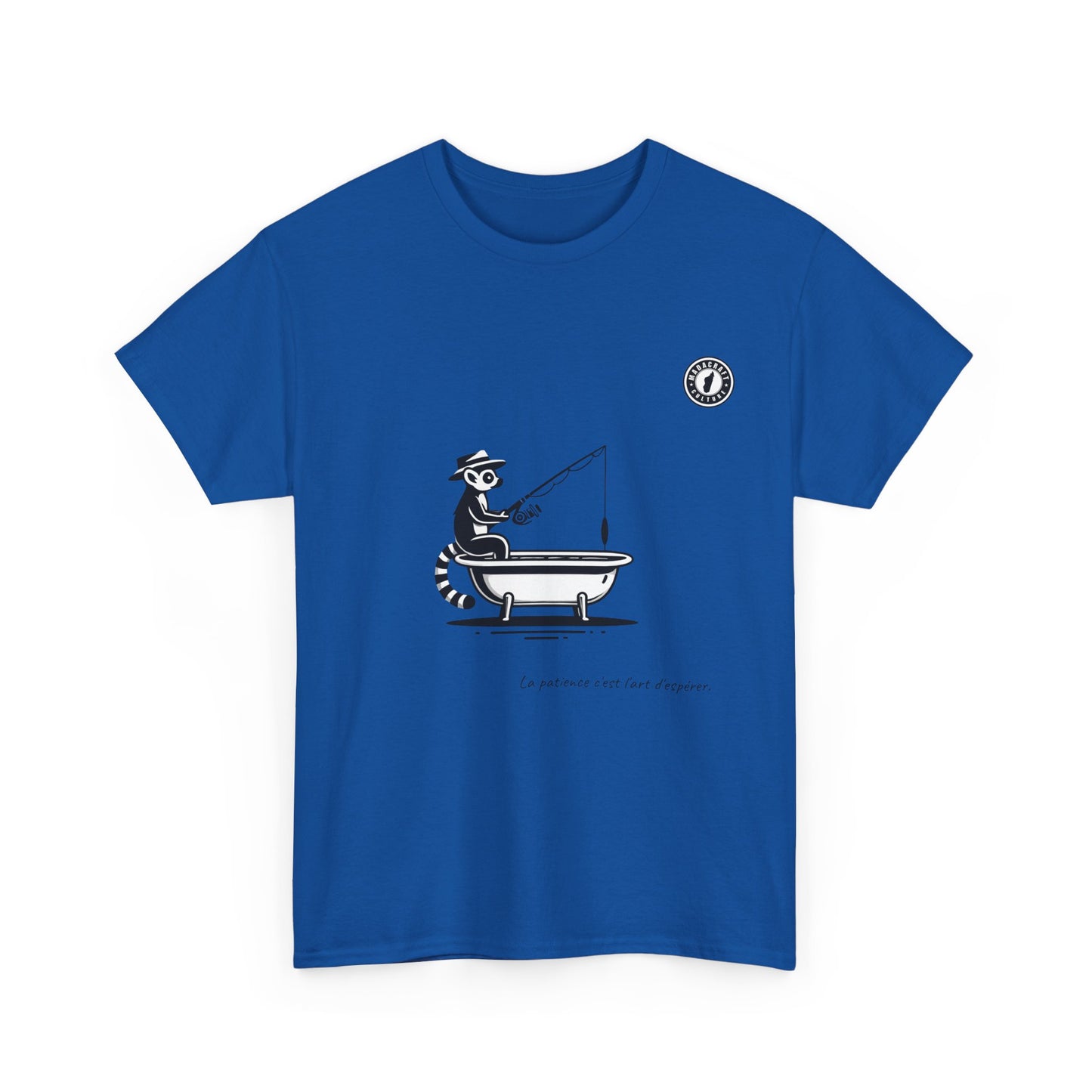 T-Shirt Lémurien Pêcheur – L’Art de la Patience 🎣- Homme
