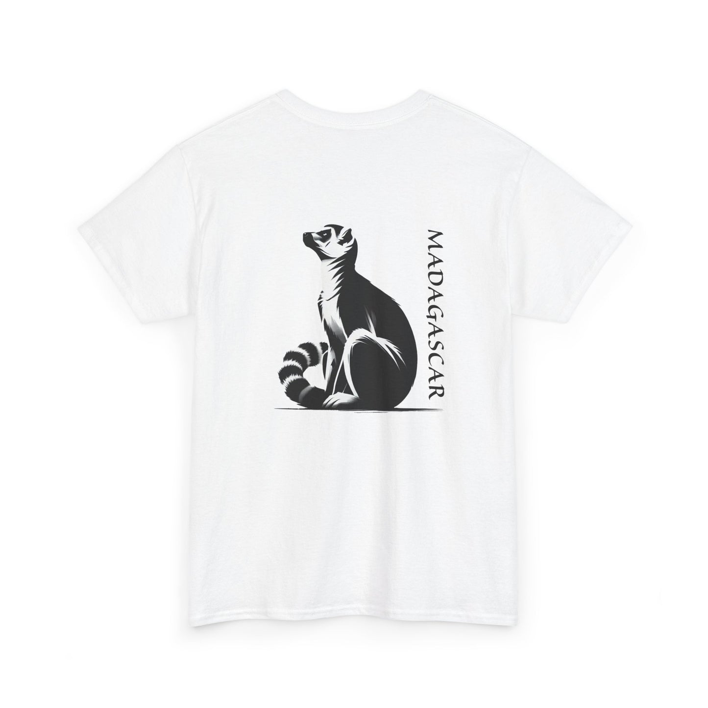 👕 T-Shirt Maki de Madagascar - Un Style Authentique et Sauvage !- Dos