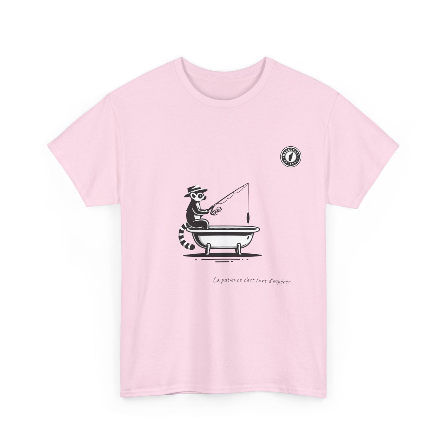 T-Shirt Lémurien Pêcheur – L’Art de la Patience 🎣- Homme