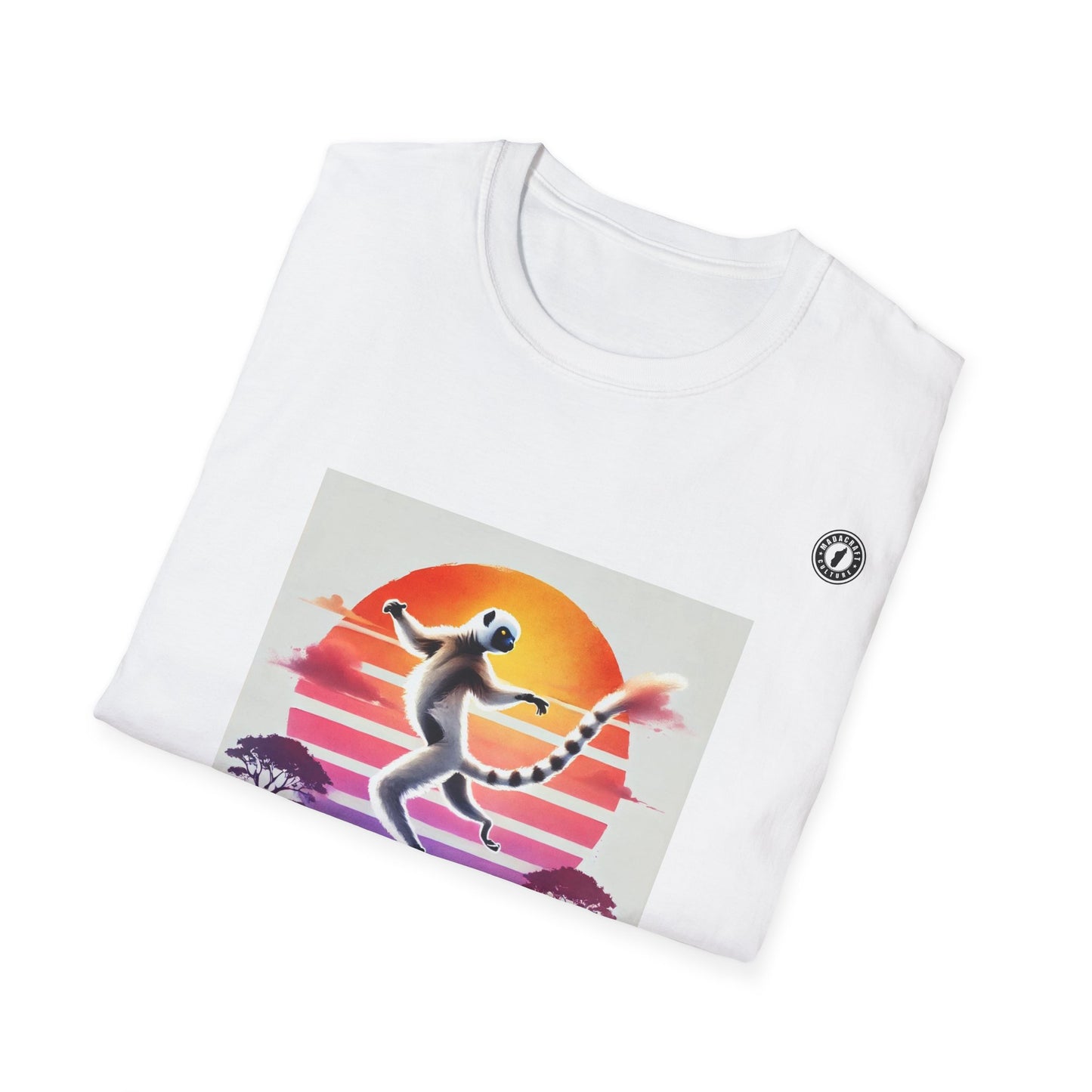T-Shirt Maki Sifaka Sunset – L’Esprit Libre de Madagascar