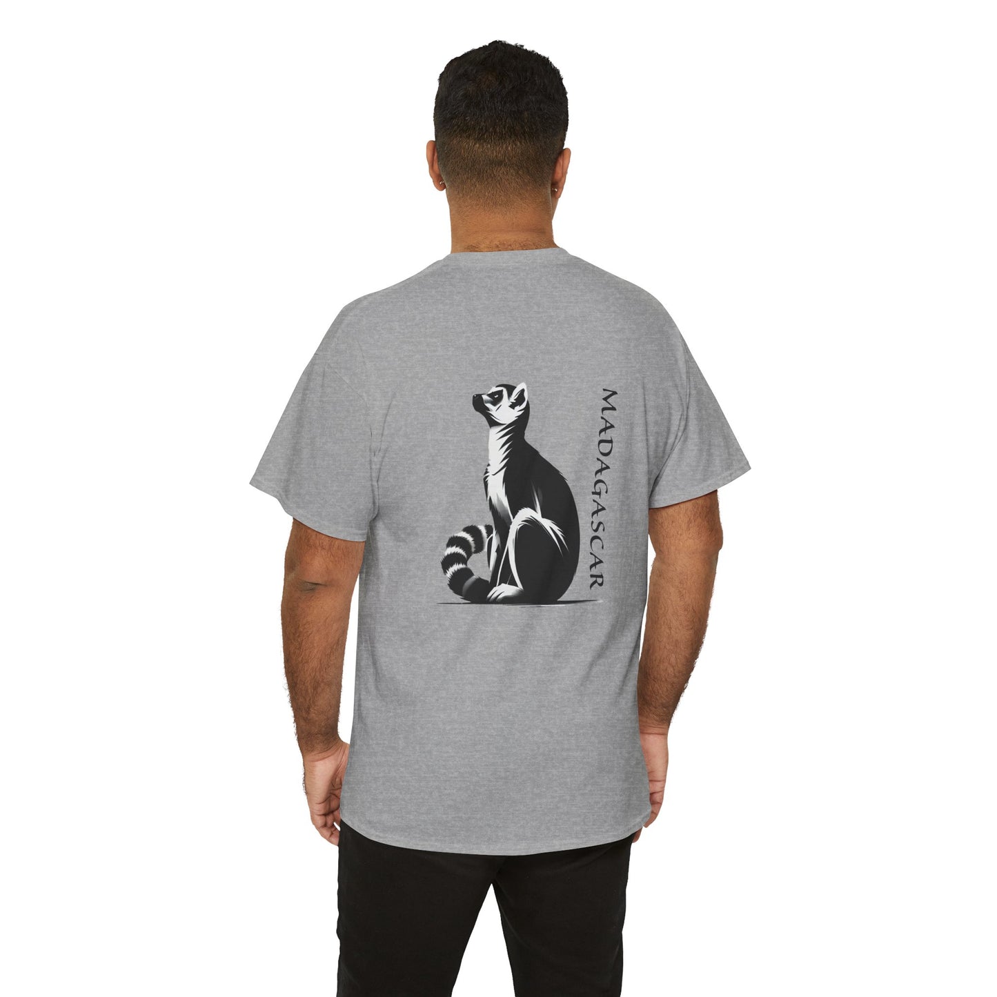 👕 T-Shirt Maki de Madagascar - Un Style Authentique et Sauvage !- Dos