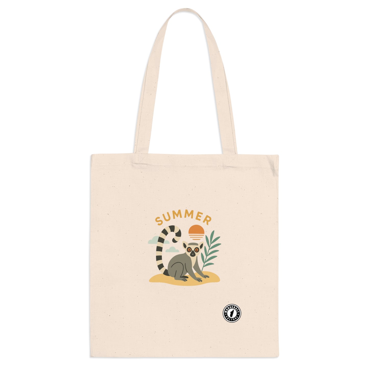 Totebag Lémurien Summer - Style Tropical Gasy | Madacraft Culture