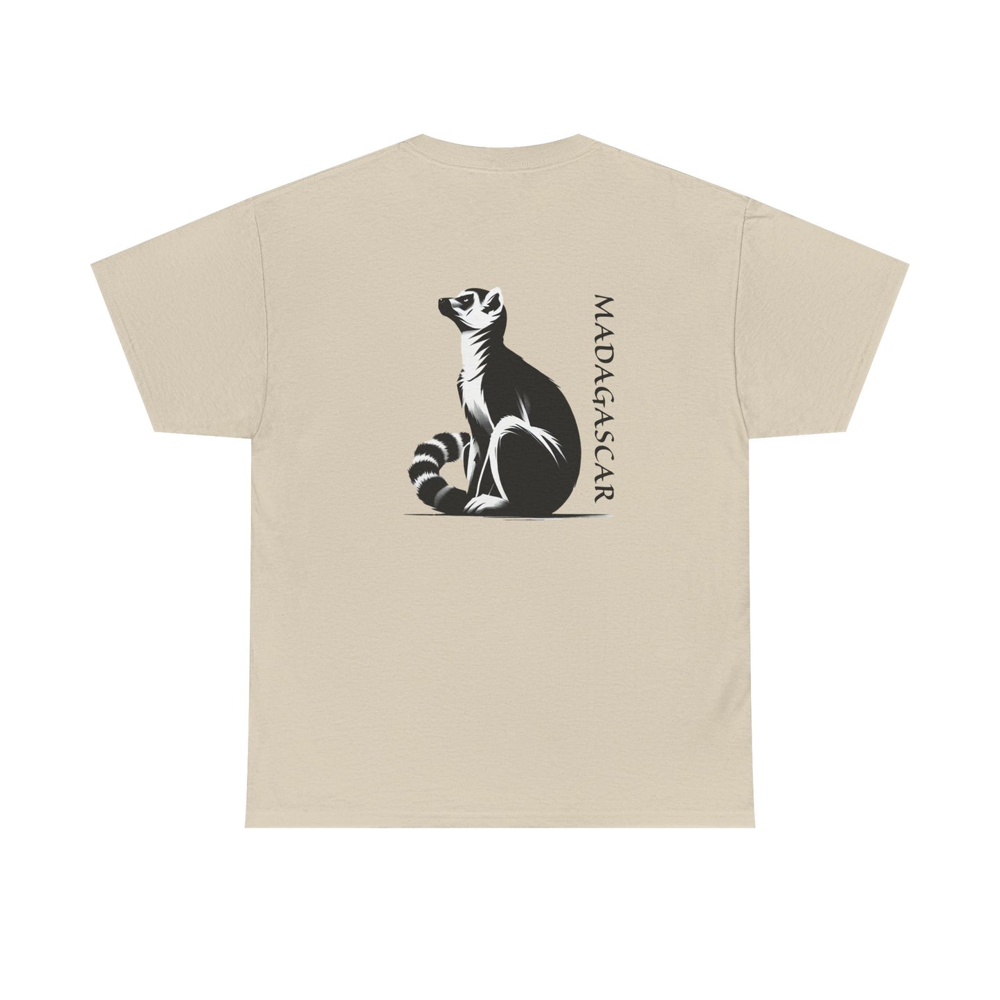 👕 T-Shirt Maki de Madagascar - Un Style Authentique et Sauvage !- Dos